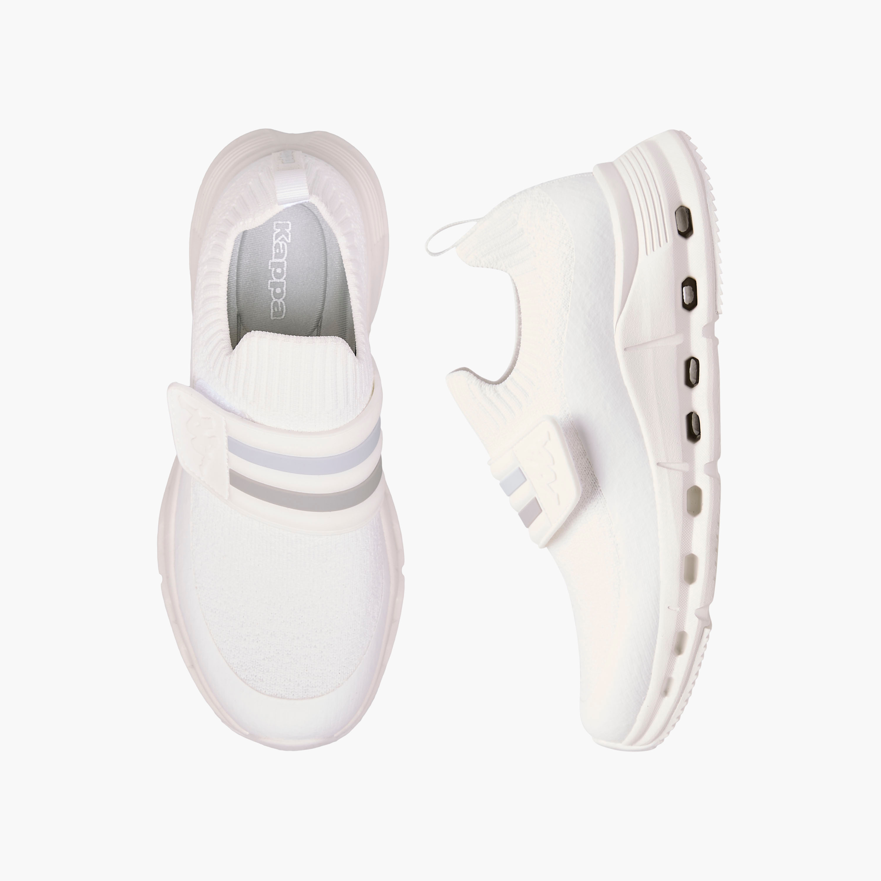 Kappa Girls Logo Detail Slip-On Walking Shoes-girls-shoes-sports-image-1