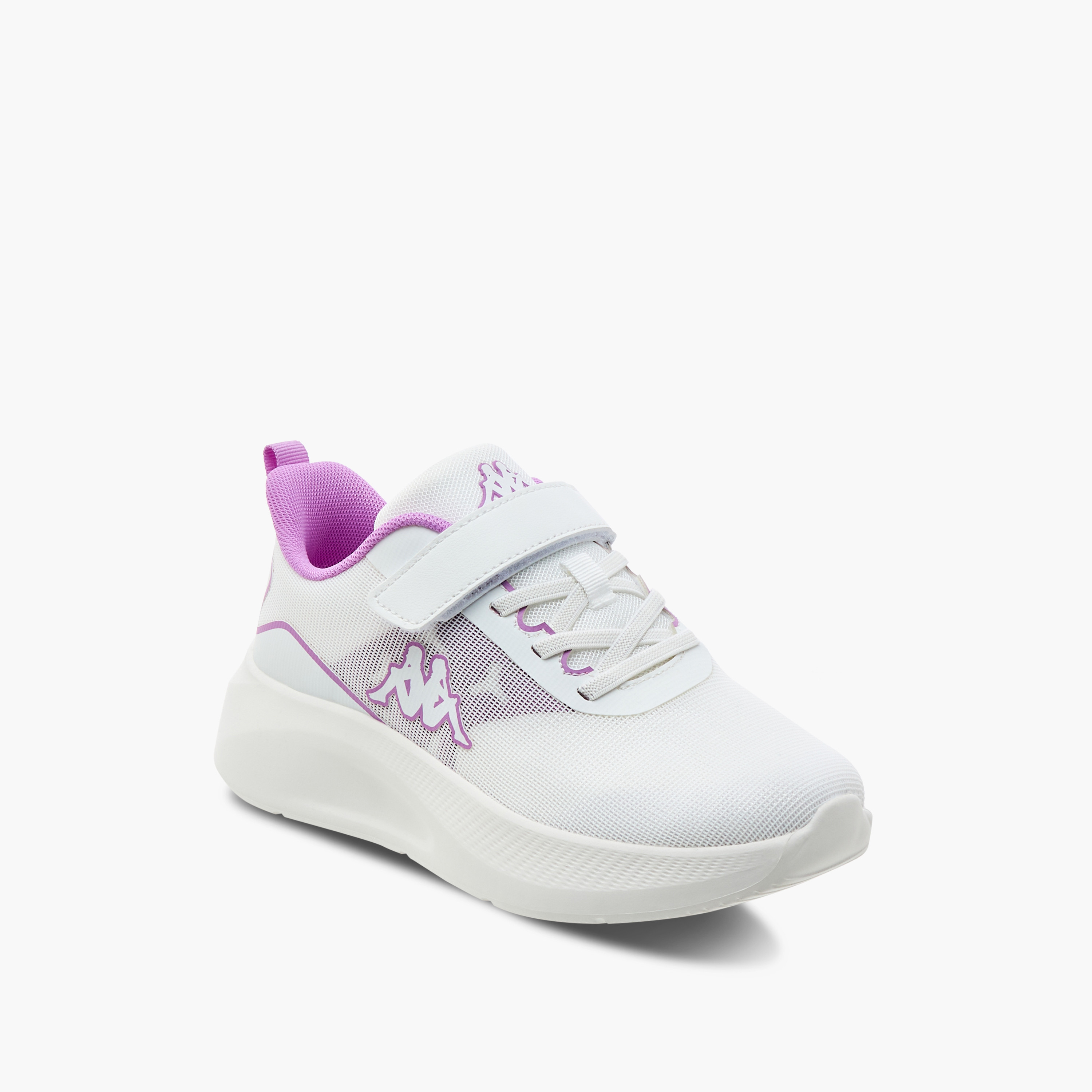 Kappa Girls Logo Detail Hook & Loop Walking Shoes-girls-shoes-sneakers-image-2
