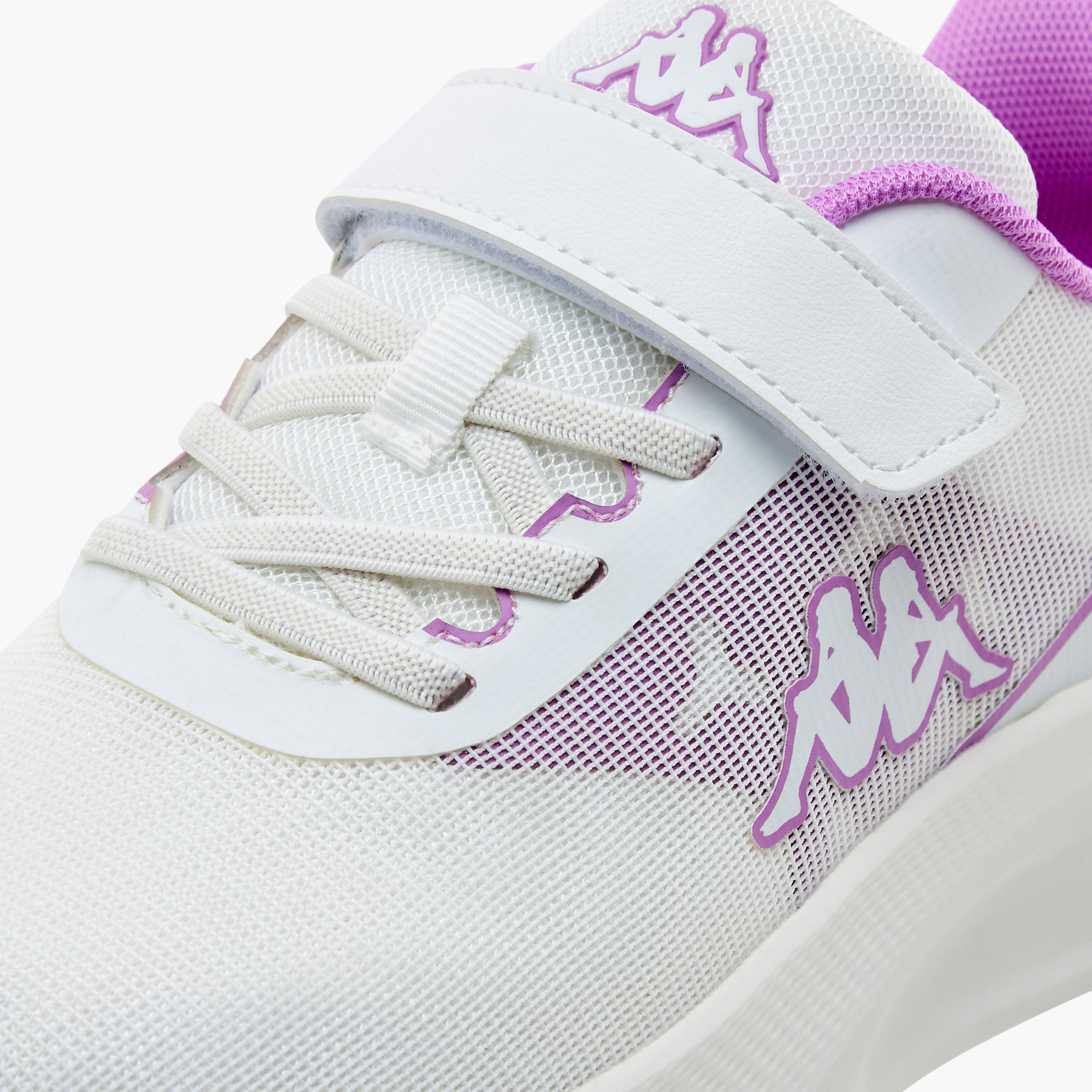 Kappa Girls Logo Detail Hook & Loop Walking Shoes-girls-shoes-sneakers-image-4