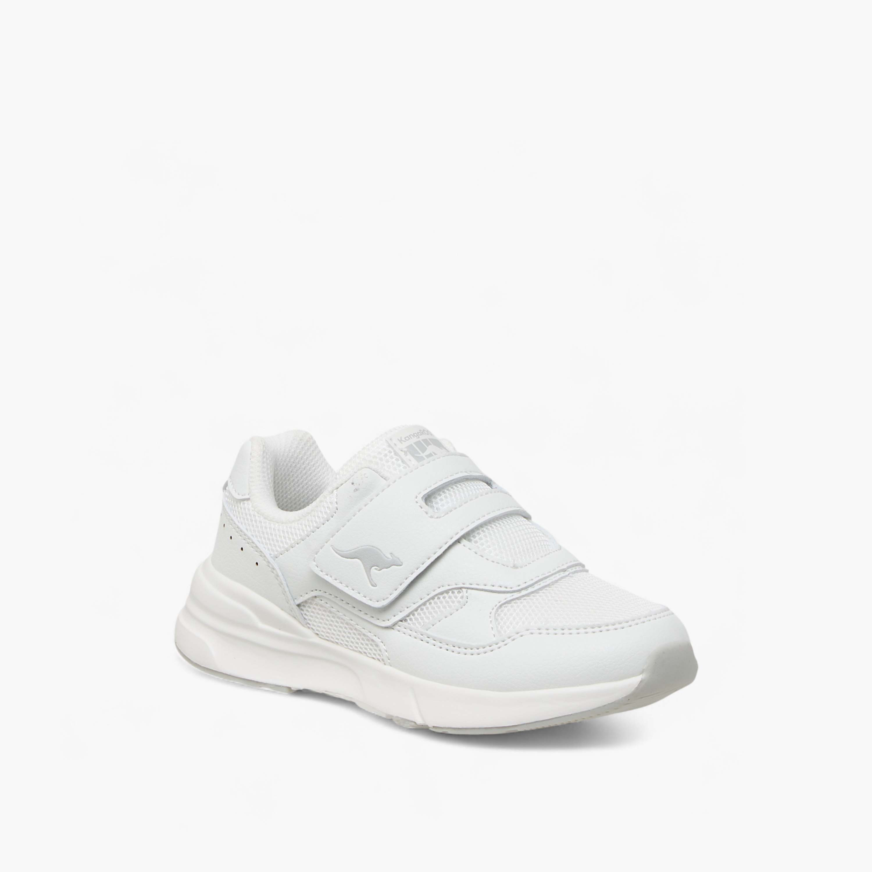 KangaROOS Kids' Panelled School Shoes with Hook and Loop Closure-girls-shoes-schoolshoes-image-2