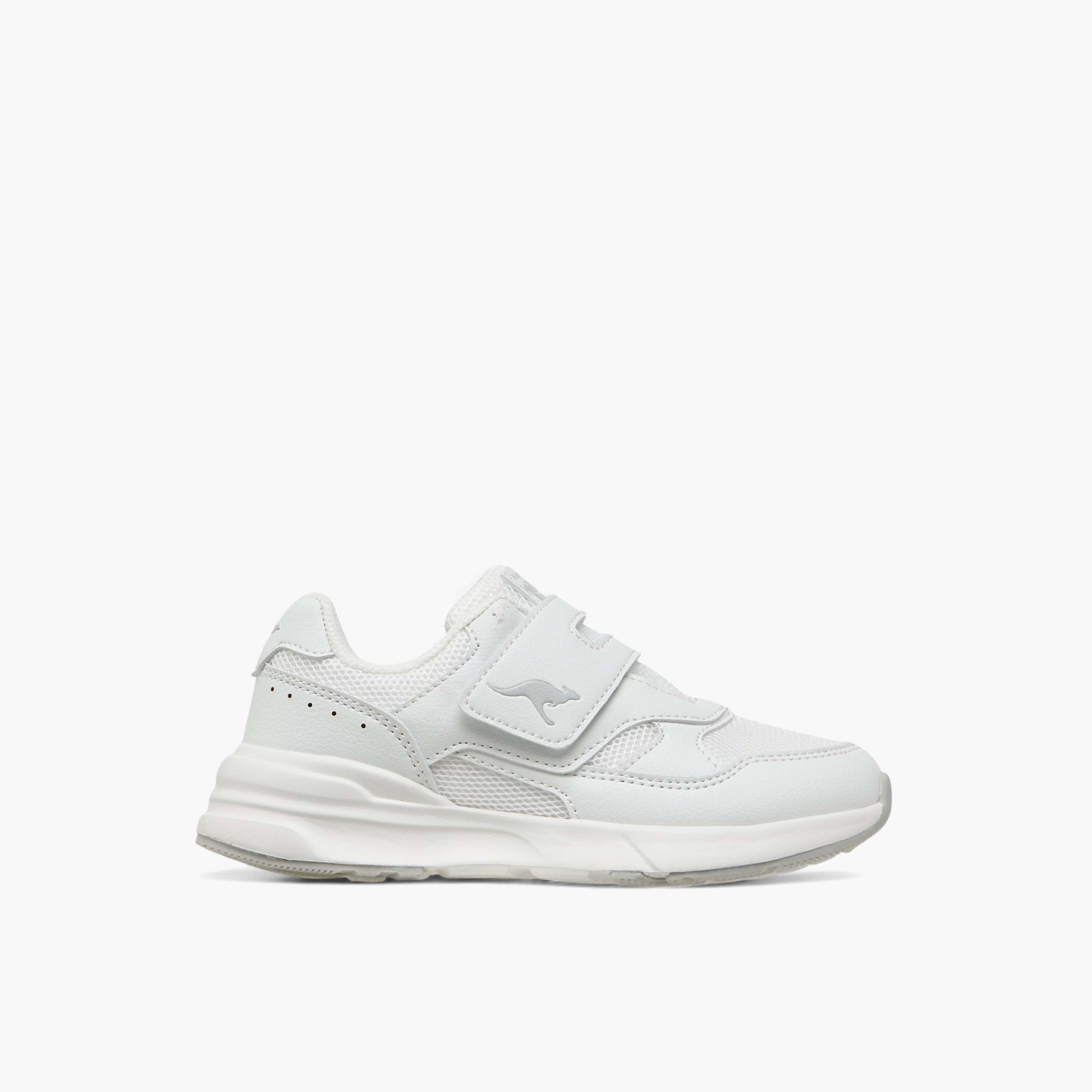 KangaROOS Kids' Panelled School Shoes with Hook and Loop Closure-girls-shoes-schoolshoes-image-3