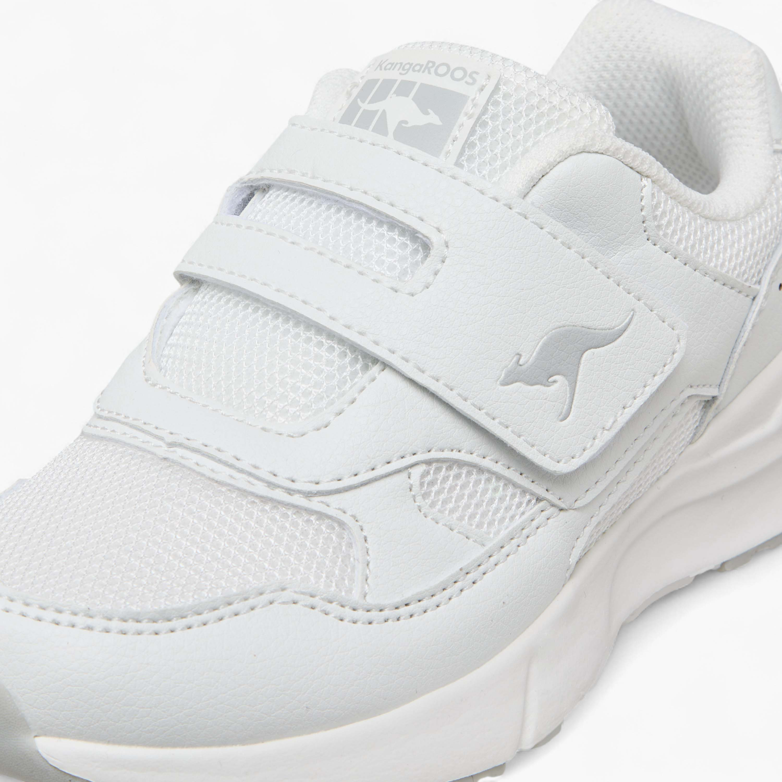 KangaROOS Kids' Panelled School Shoes with Hook and Loop Closure-girls-shoes-schoolshoes-image-4