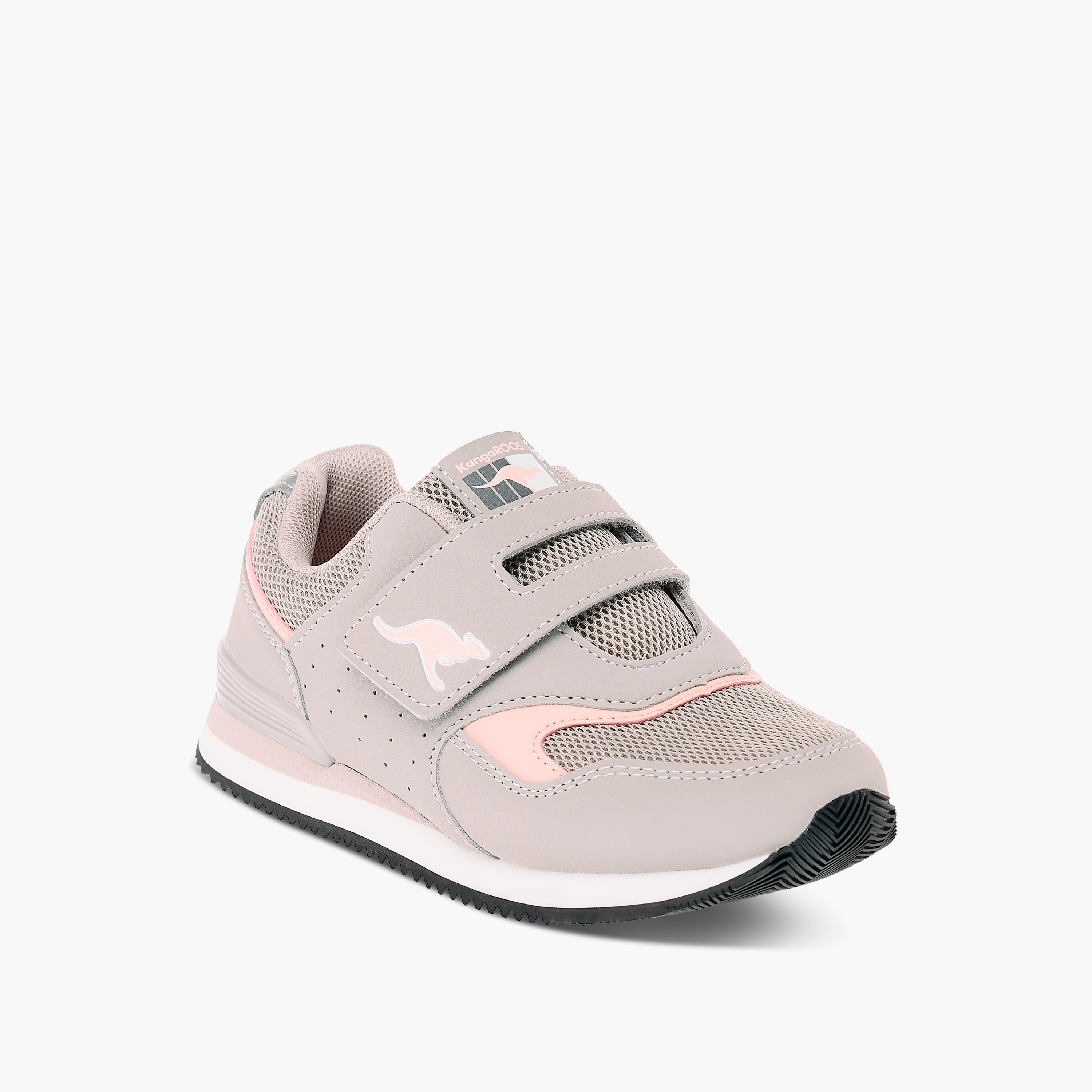 حذاء سنيكرز بشريط إغلاق وشعار للفتيات من كانجاروس-girls-shoes-sneakers-image-2