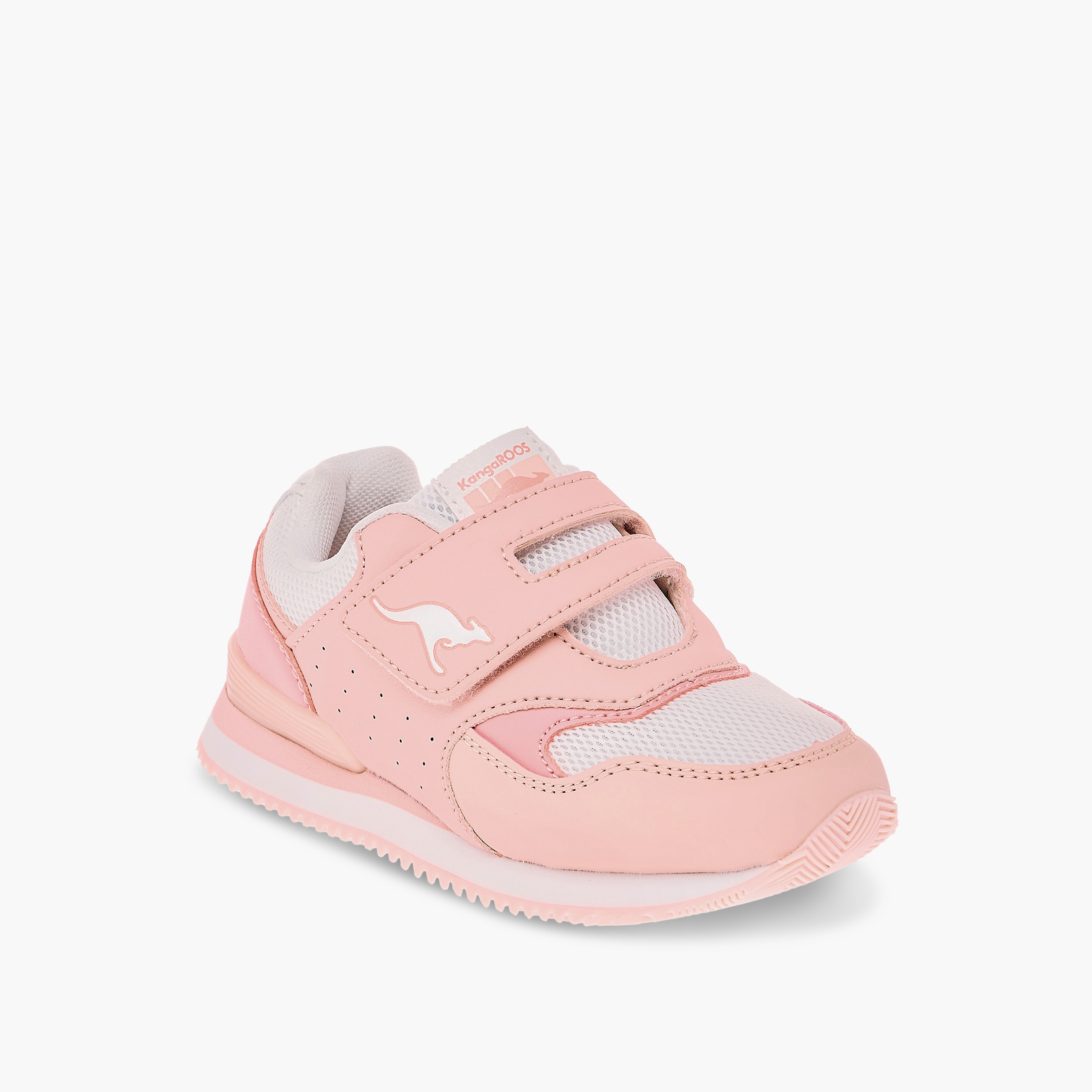 حذاء سنيكرز بشريط إغلاق وشعار للفتيات من كانجاروس-girls-shoes-sneakers-image-2
