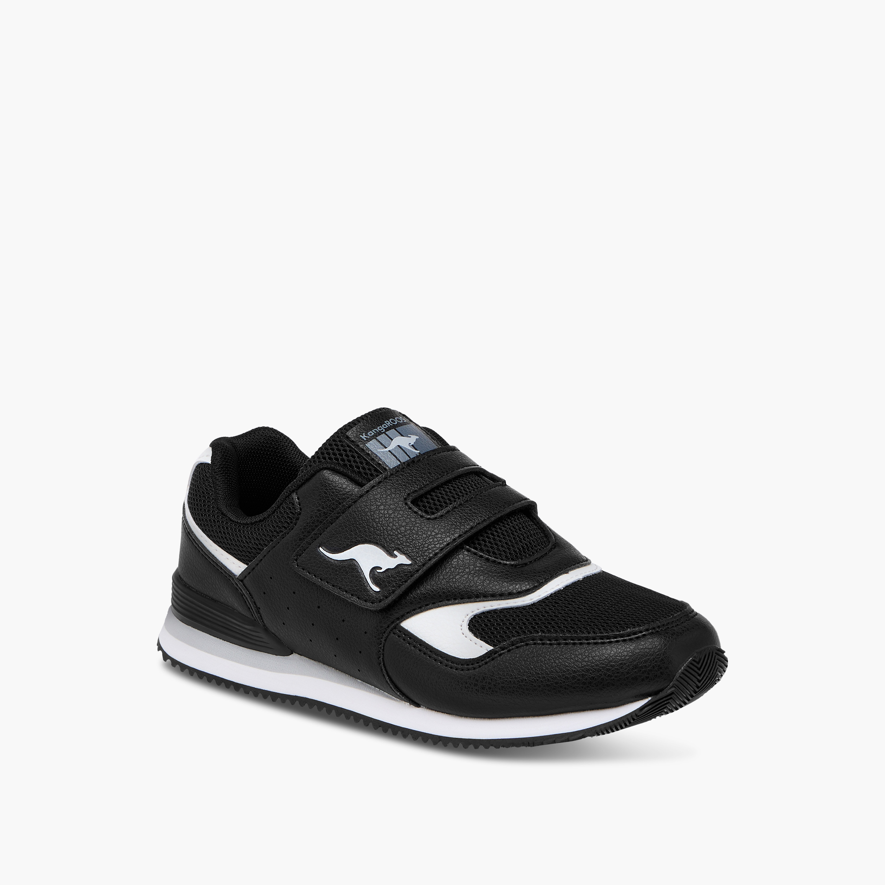 KangaROOS Girls' Panelled Sports Shoes with Hook and Loop Closure-girls-shoes-sneakers-image-2