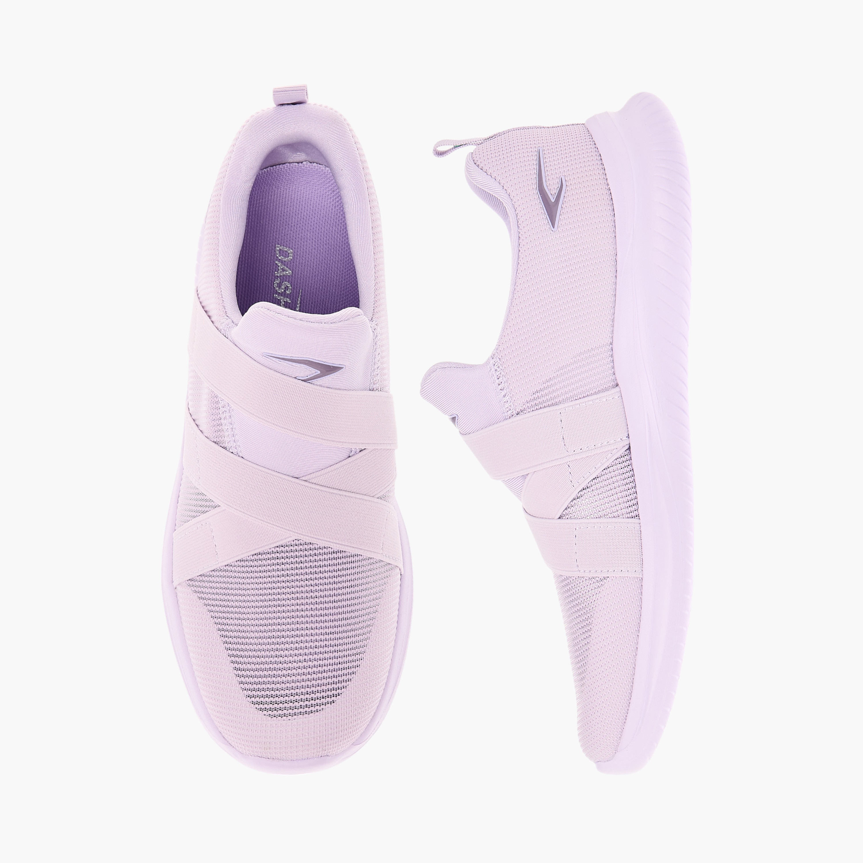 Dash Panelled Slip-On Sports Shoes with Pull Tabs-girls-shoes-sneakers-image-1