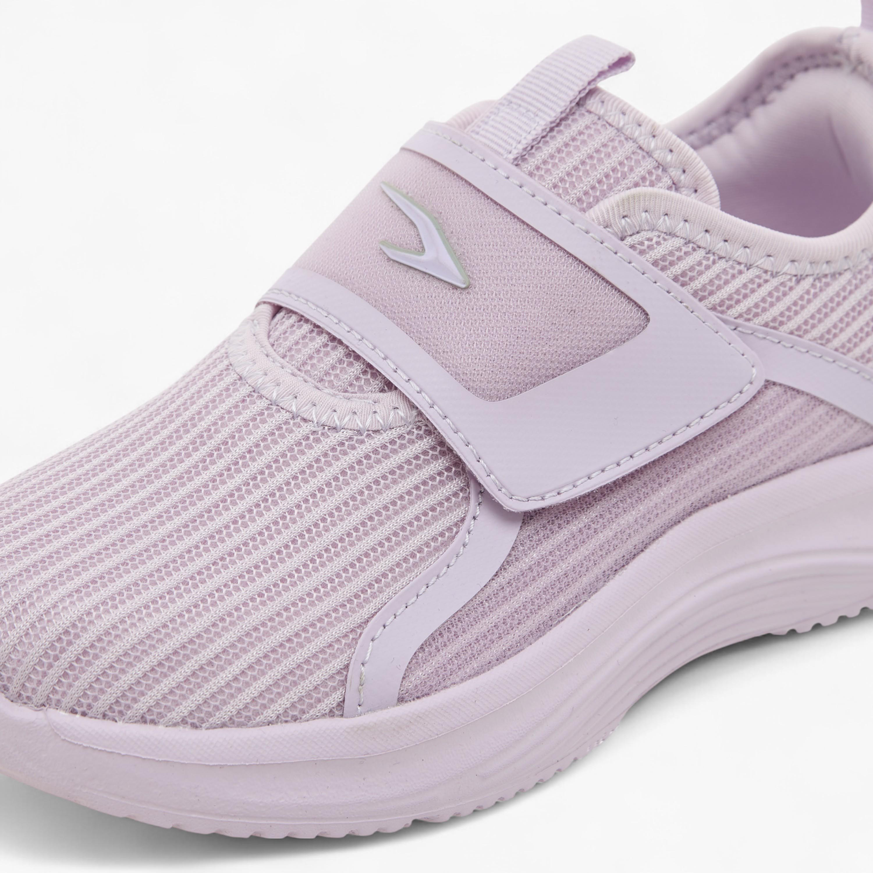 Dash Girls Logo Detail Hook & Loop Walking Shoes-girls-shoes-sports-image-4