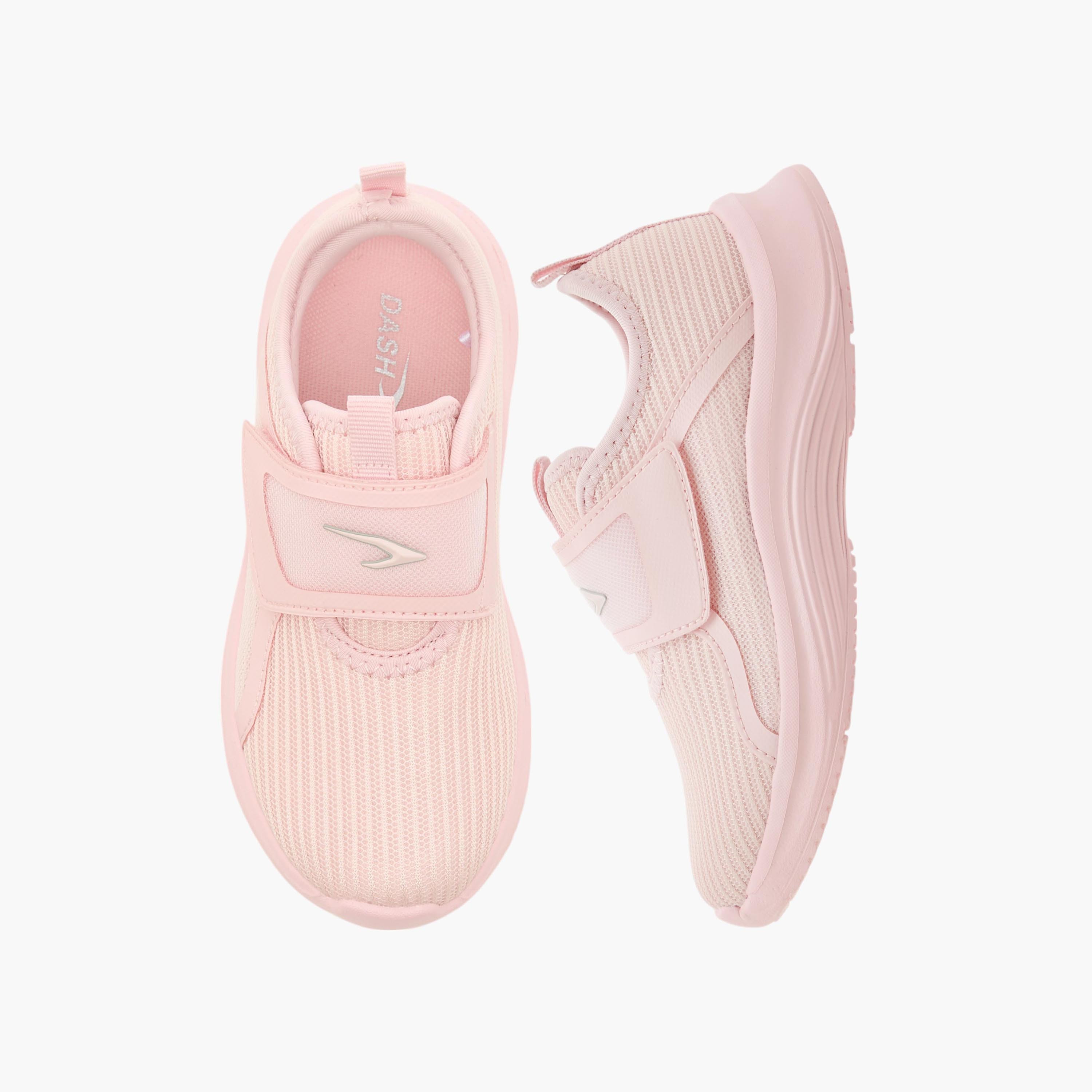 Dash Girls Logo Detail Hook & Loop Walking Shoes-girls-shoes-sports-image-6