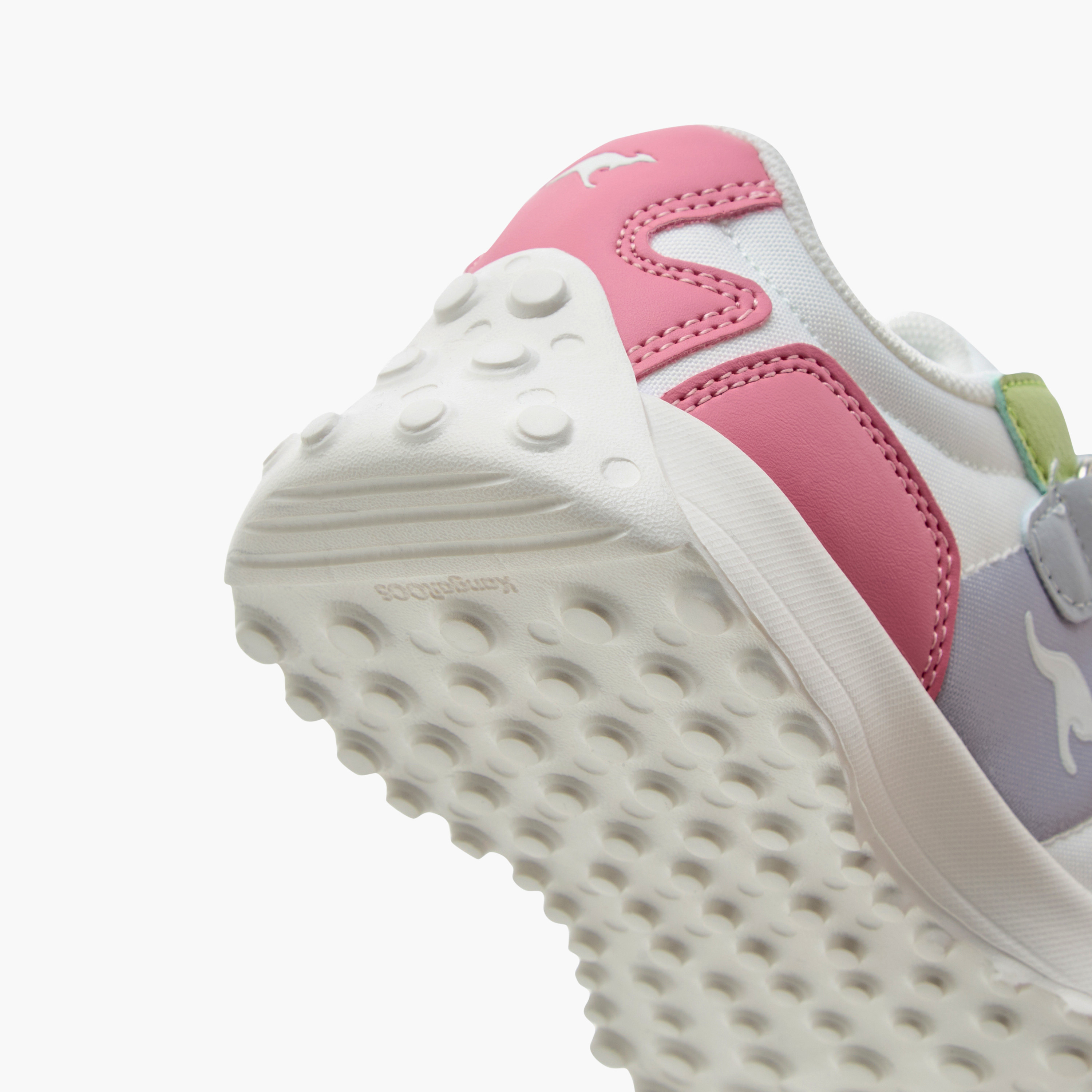 KangaROOS Girl's Colourblock Sneakers with Hook and Loop Closure-girls-shoes-sneakers-image-5