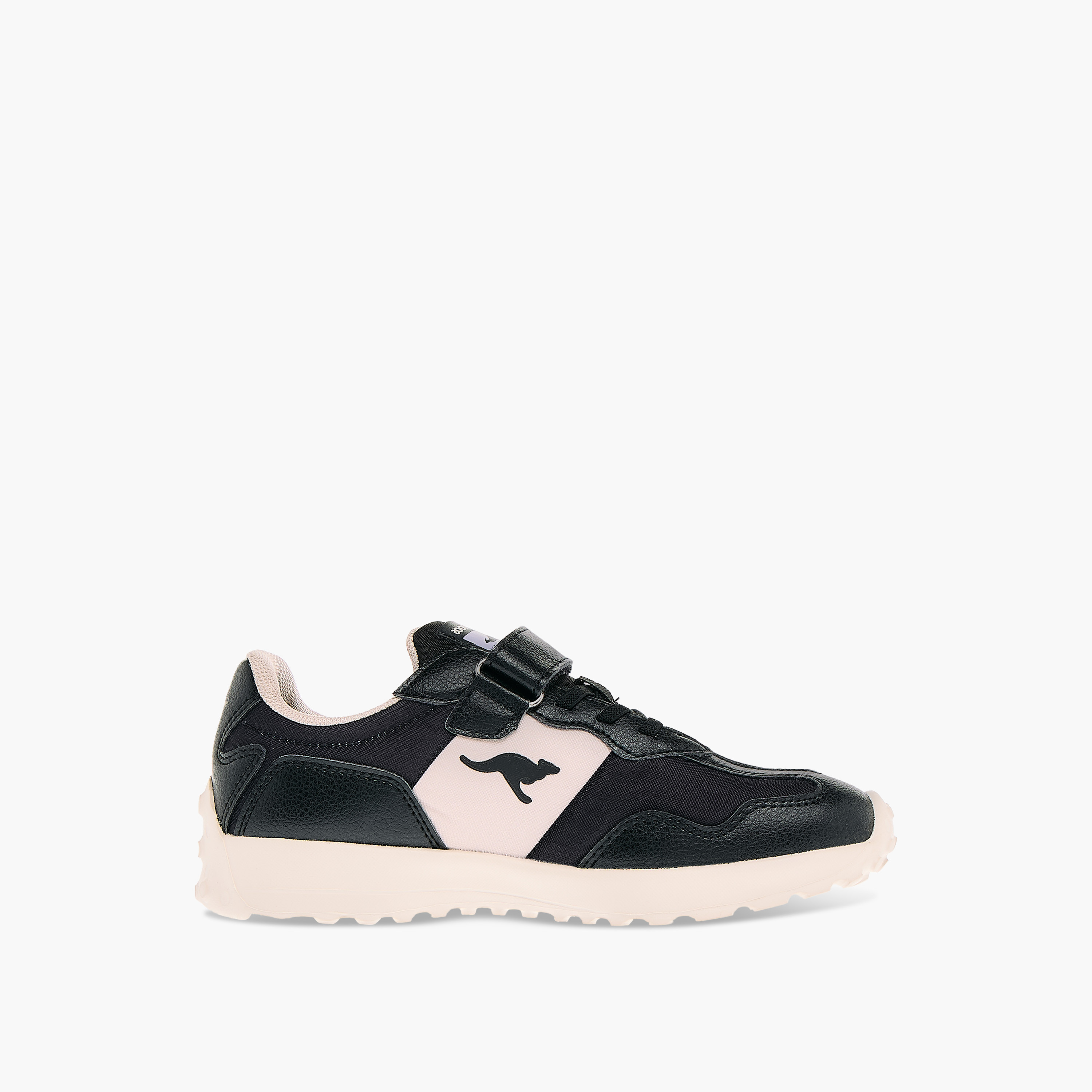 KangaROOS Girls' Panelled Sports Shoes with Hook and Loop Closure-girls-shoes-sneakers-image-7