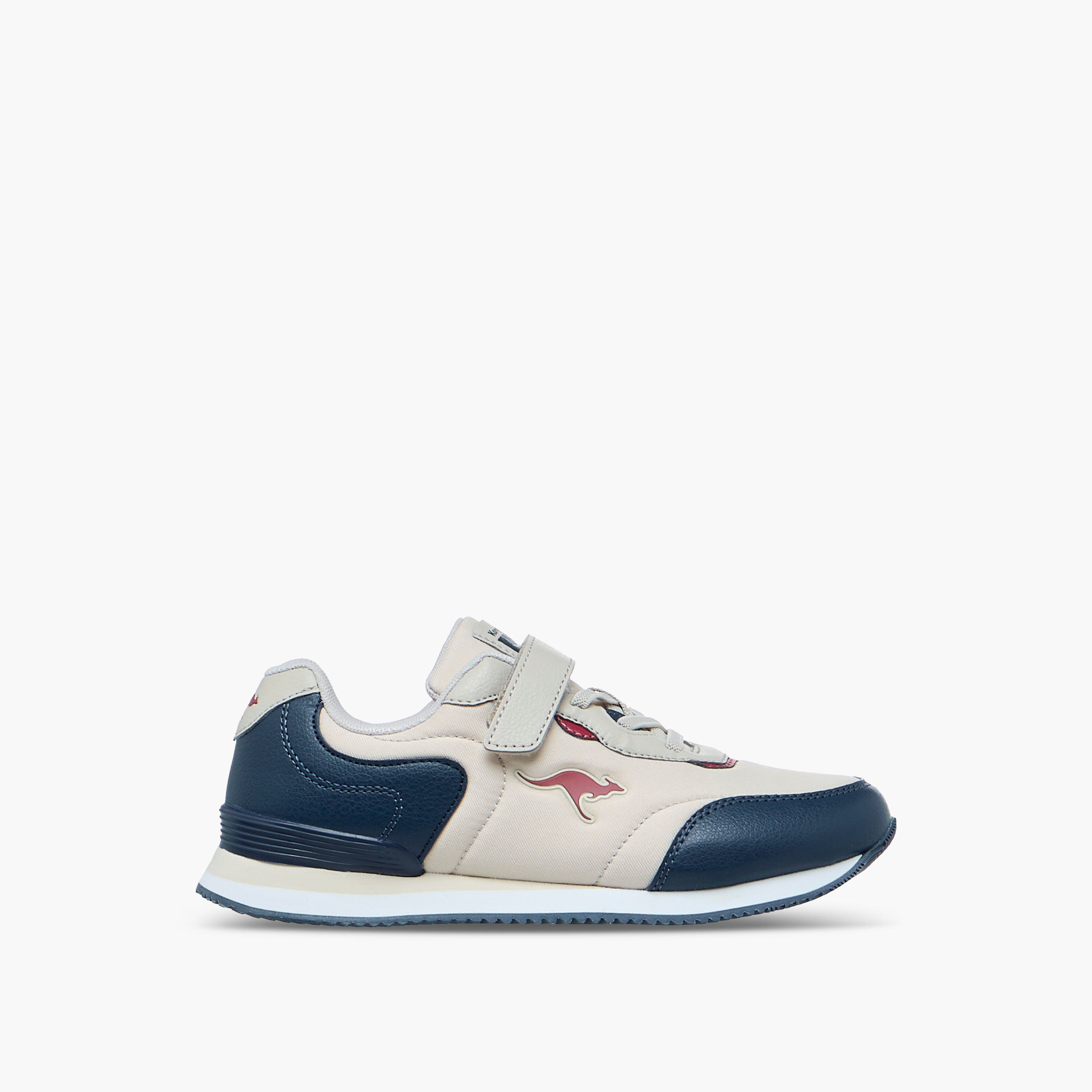 KangaROOS Boys' Colourblock Sports Shoes with Hook and Loop Closure-sports-boys-shoes-image-3