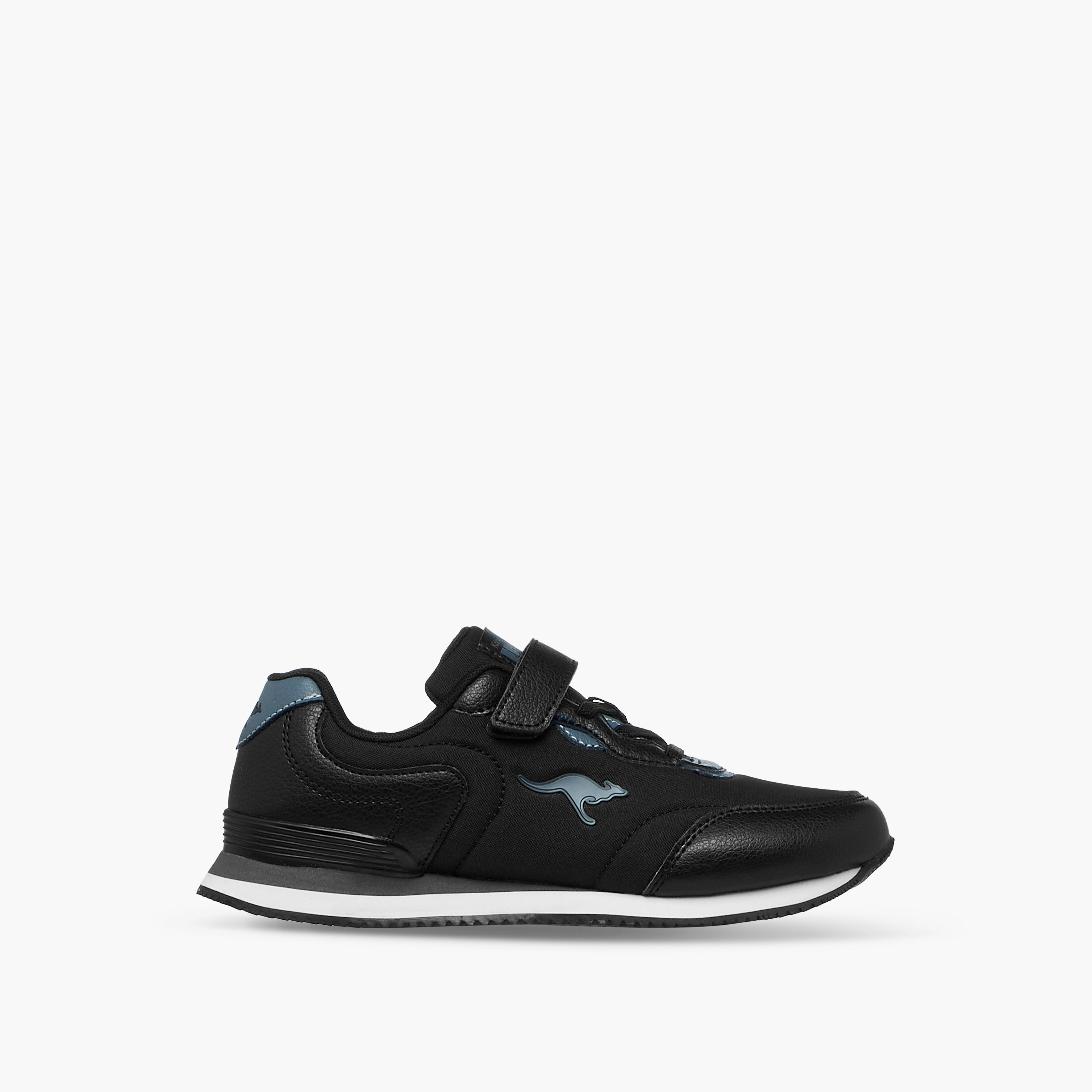 KangaROOS Boys' Panelled Sports Shoes with Hook and Loop Closure-sports-boys-shoes-image-3
