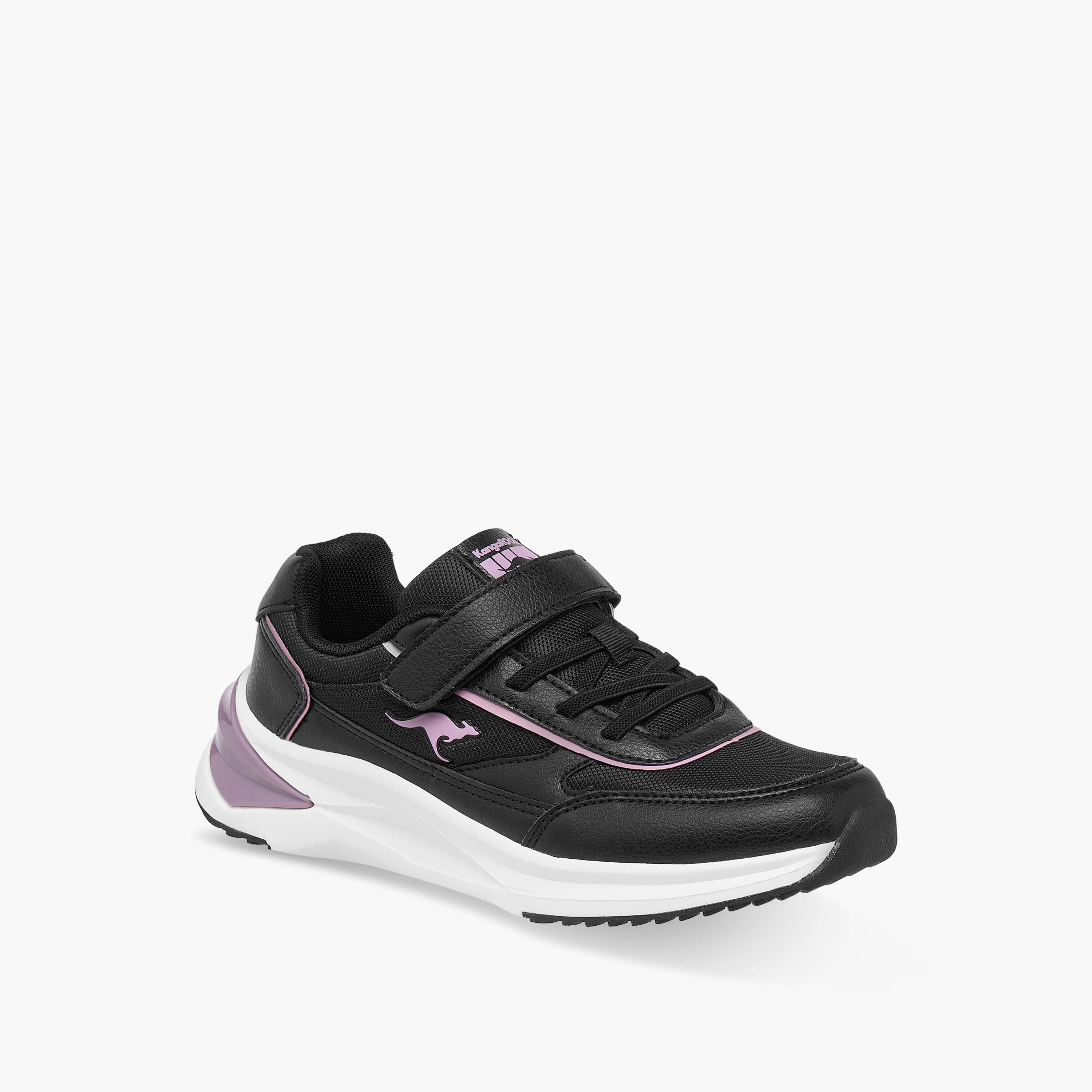 Kangaroos Girls Panelled Hook & Loop Walking Shoes-girls-shoes-sports-image-2
