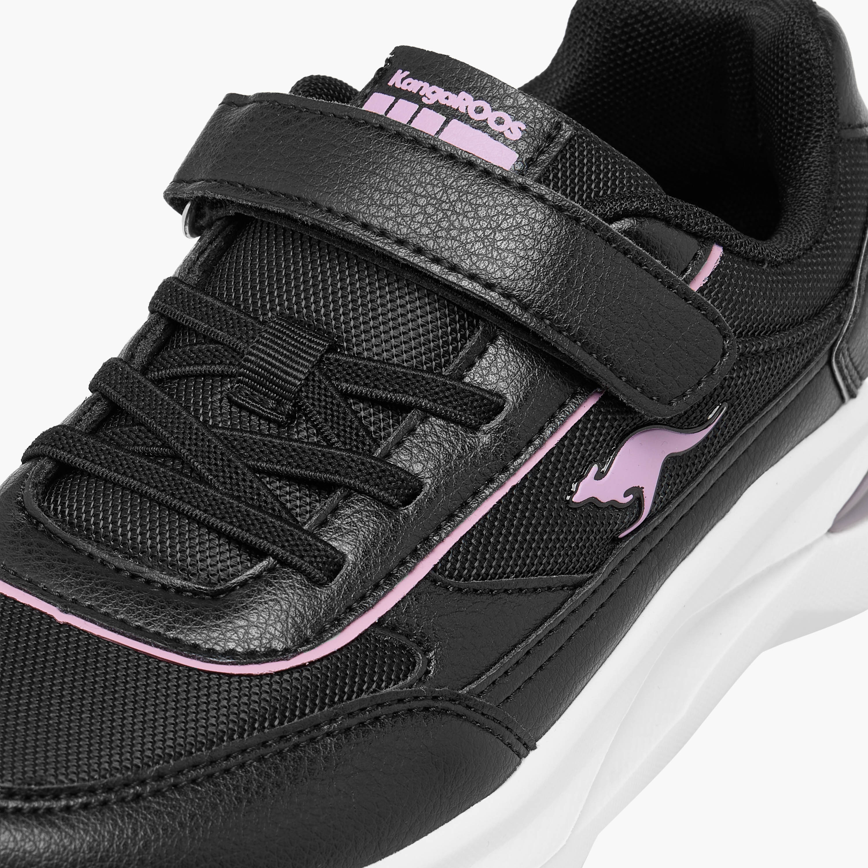 Kangaroos Girls Panelled Hook & Loop Walking Shoes-girls-shoes-sports-image-5