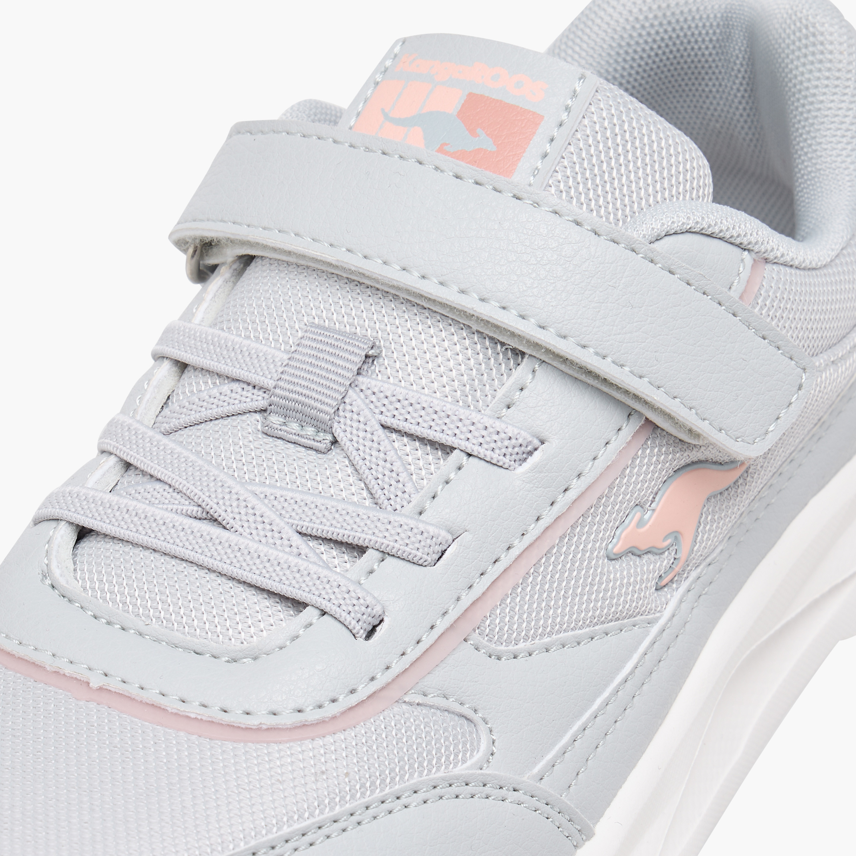 Kangaroos Girls Panelled Hook & Loop Walking Shoes-girls-shoes-sports-image-5