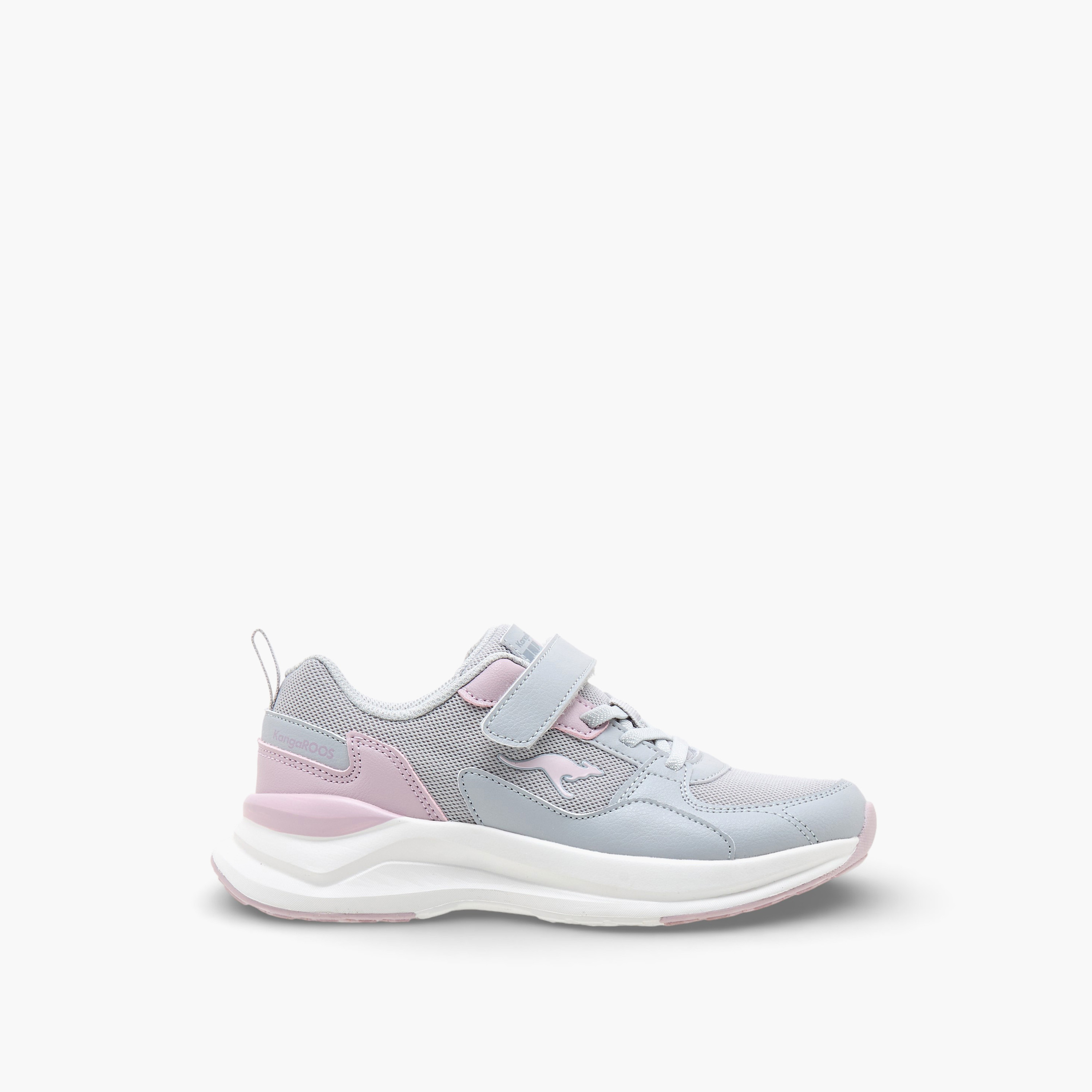 KangaROOS Girls Hook & Loop Sports Shoes-sports-girls-shoes-image-3