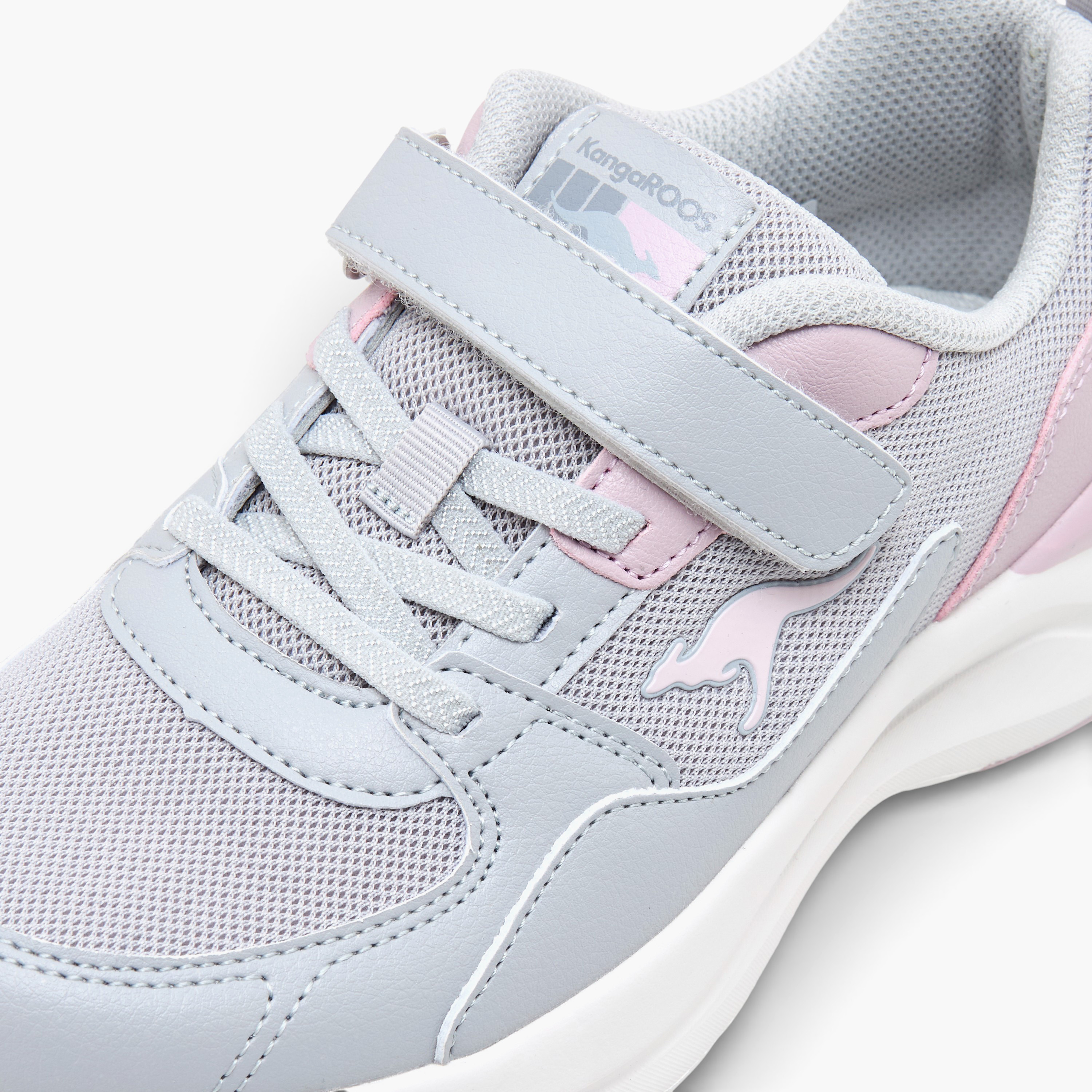 KangaROOS Girls Hook & Loop Sports Shoes-sports-girls-shoes-image-4