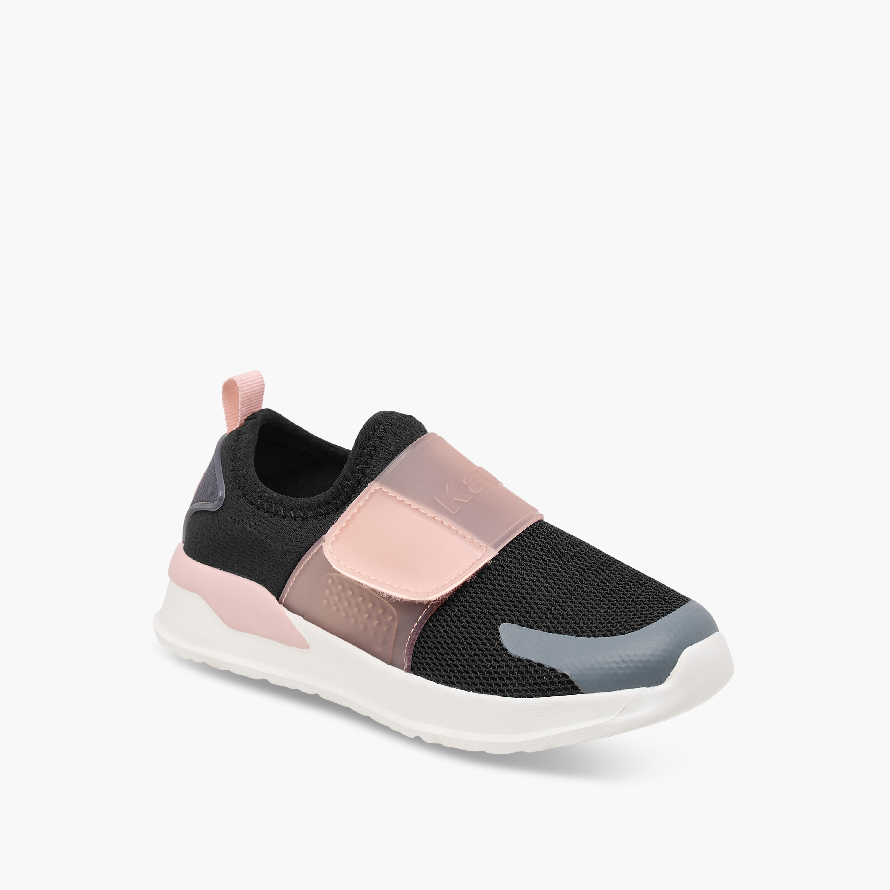 Kappa Girls Logo Detail Hook & Loop Walking Shoes-girls-shoes-sneakers-image-2