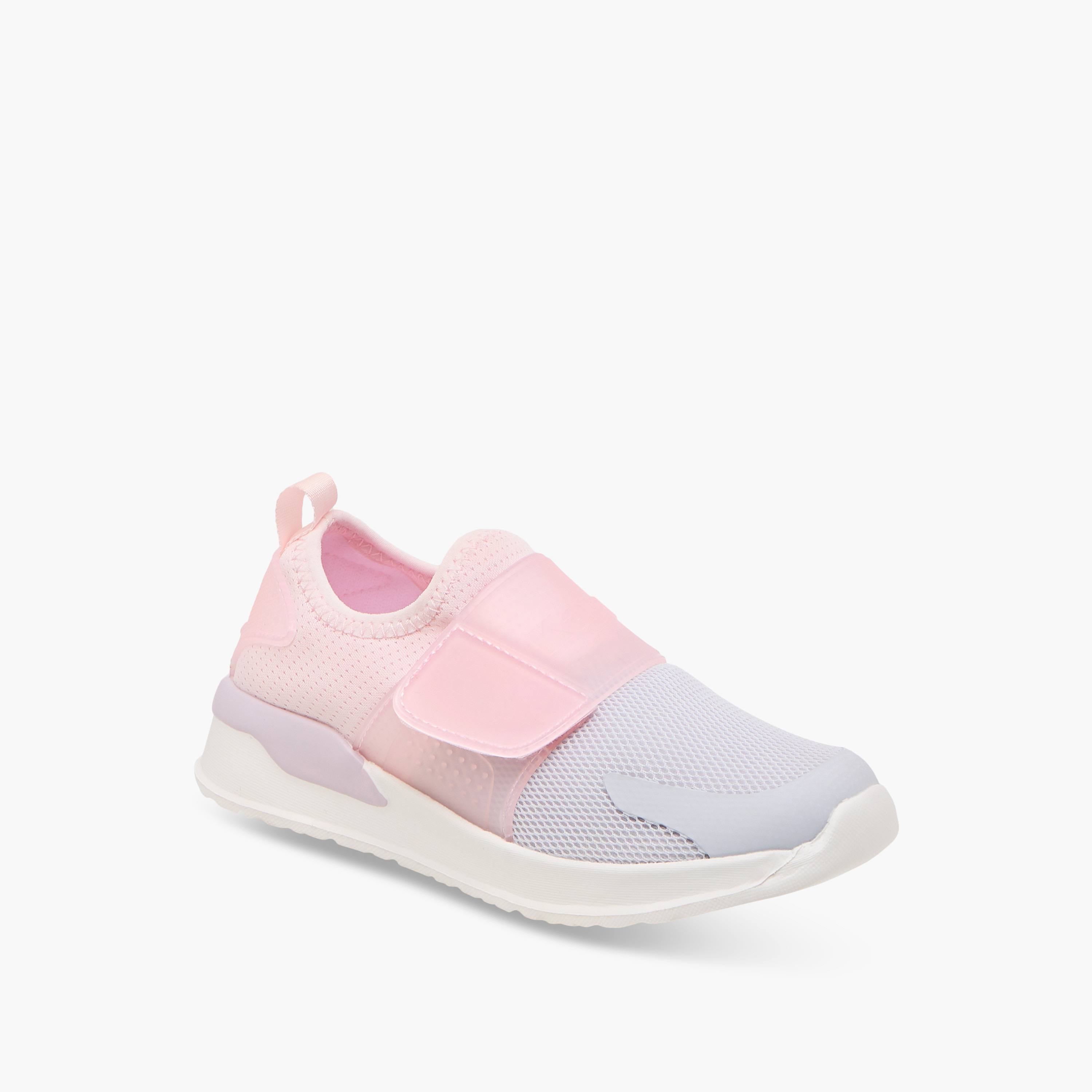 حذاء مشي بشريط لاصق وتفاصيل الشعار للبنات من كابا-girls-shoes-sneakers-image-2