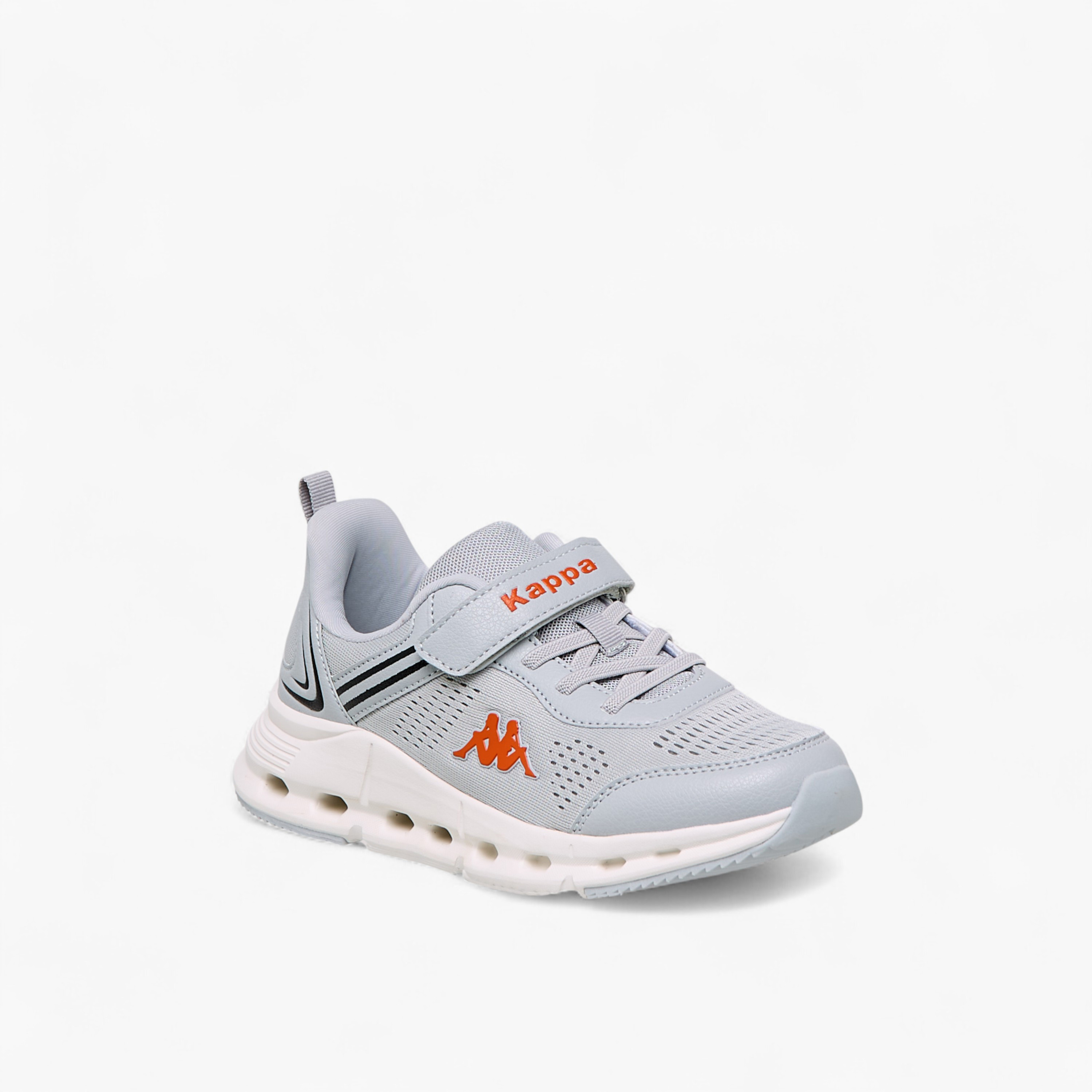 Kappa Kids' Logo Detail Sports Shoes with Hook and Loop Closure-boys-shoes-schoolshoes-image-2