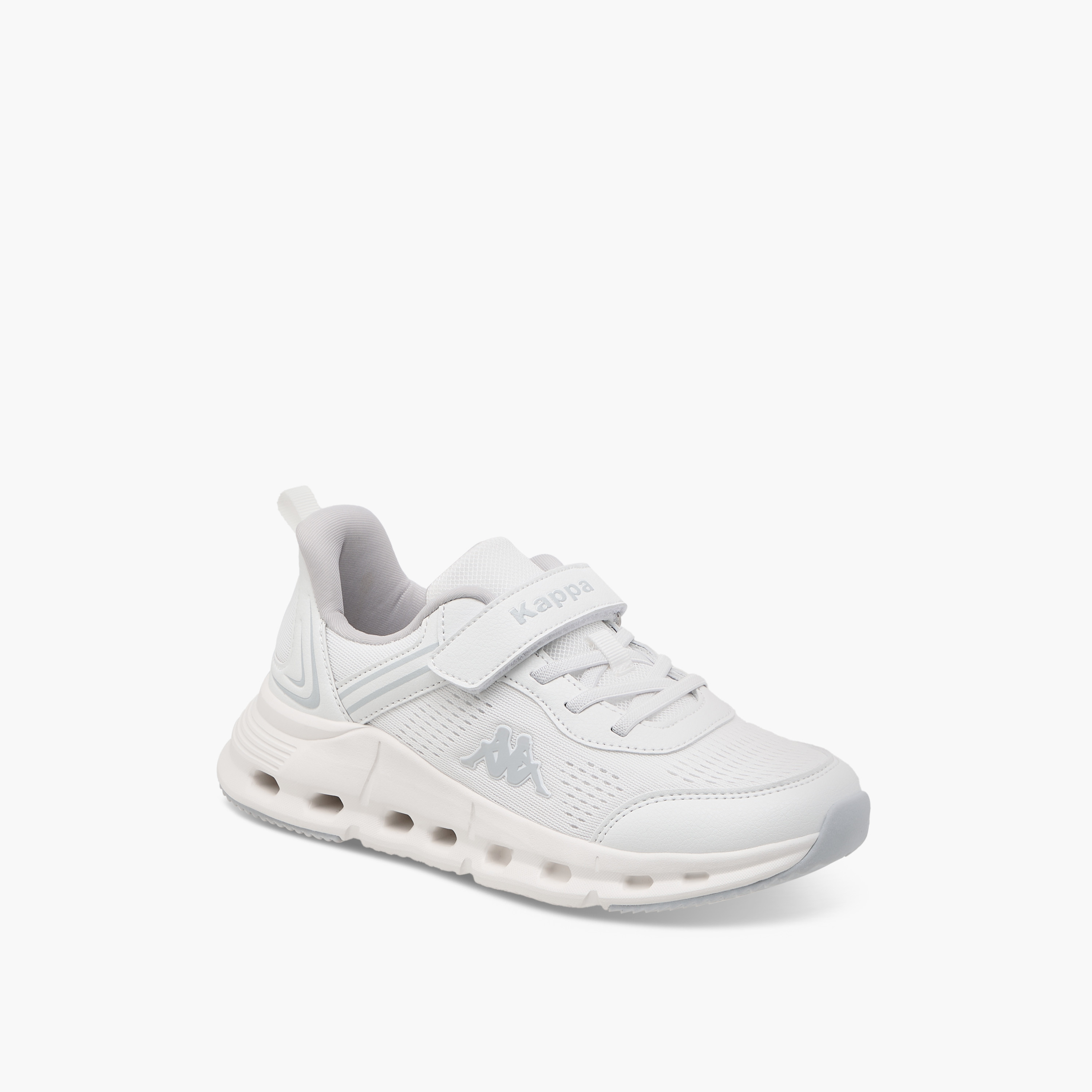 Kappa Kids' Logo Detail Sports Shoes with Hook and Loop Closure-boys-shoes-schoolshoes-image-2