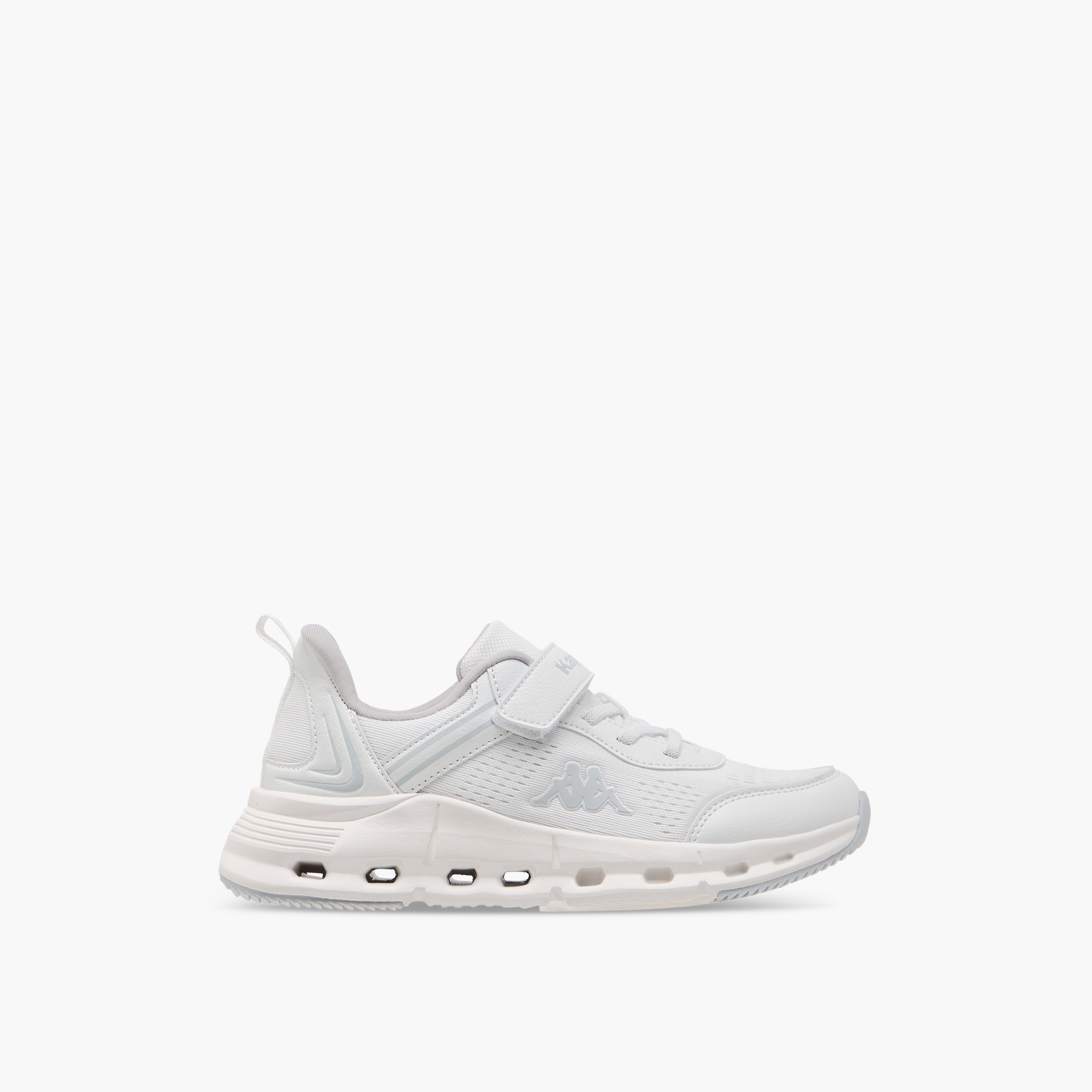 Kappa Kids' Logo Detail Sports Shoes with Hook and Loop Closure-boys-shoes-schoolshoes-image-3