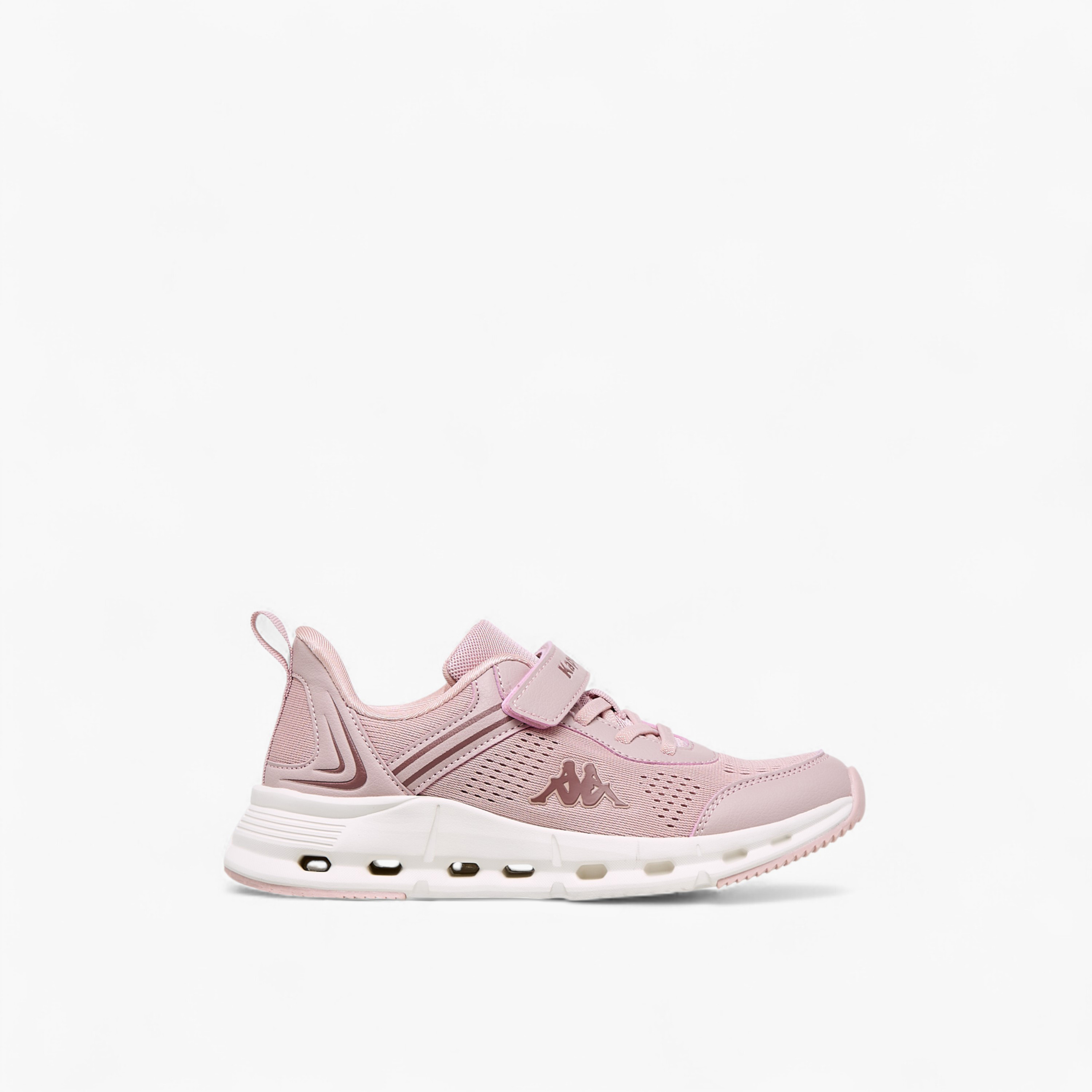 Kappa Girls' Hook and Loop Panelled Sports Shoes-girls-shoes-sneakers-image-3