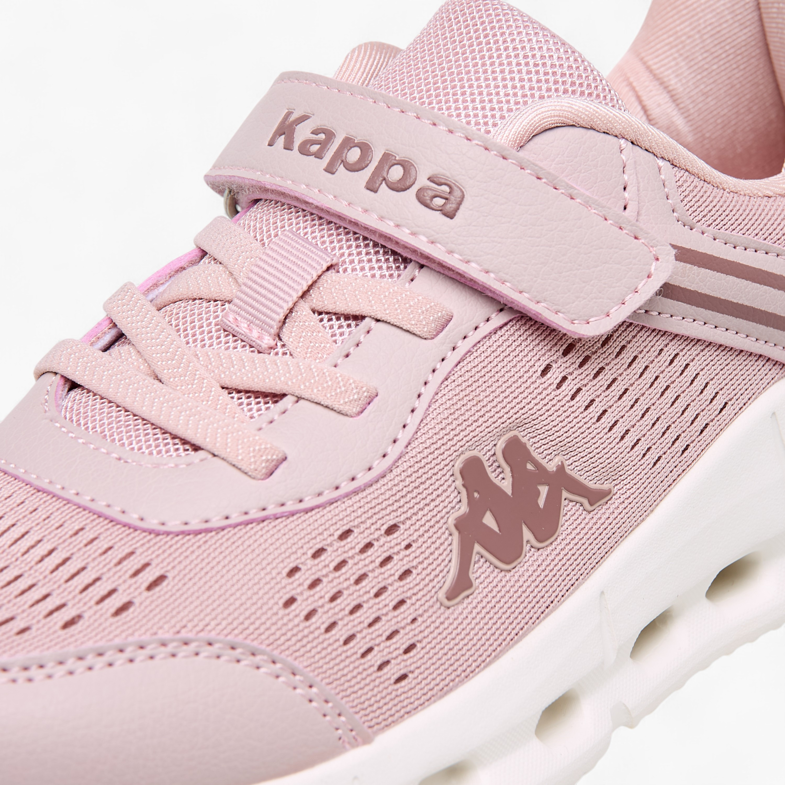 Kappa Girls' Hook and Loop Panelled Sports Shoes-girls-shoes-sneakers-image-4
