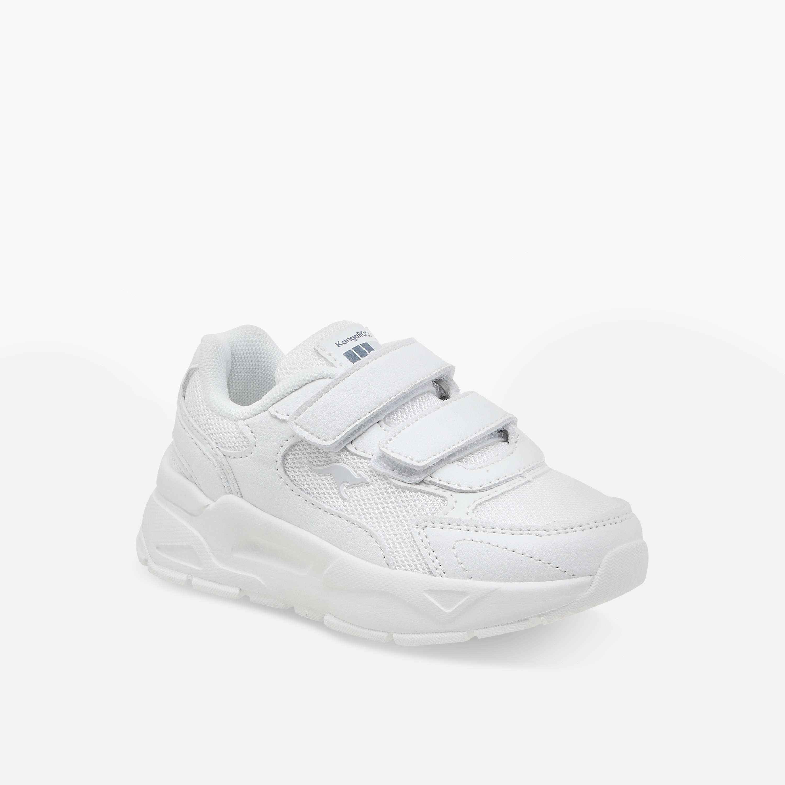 حذاء مدرسي بشريط إغلاق لاصق وتفاصيل شعار للأطفال من كانجاروس-boys-shoes-schoolshoes-image-2