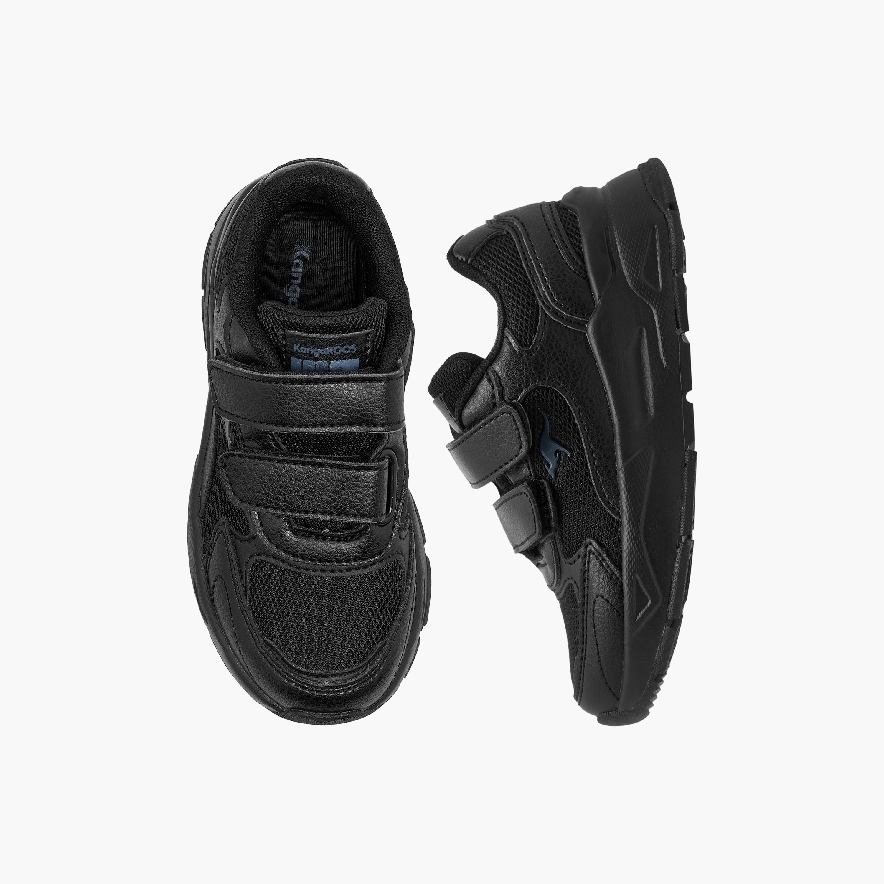 KangaROOS Unisex Logo Detail School Shoes with Hook and Loop Closure-girls-shoes-schoolshoes-image-1