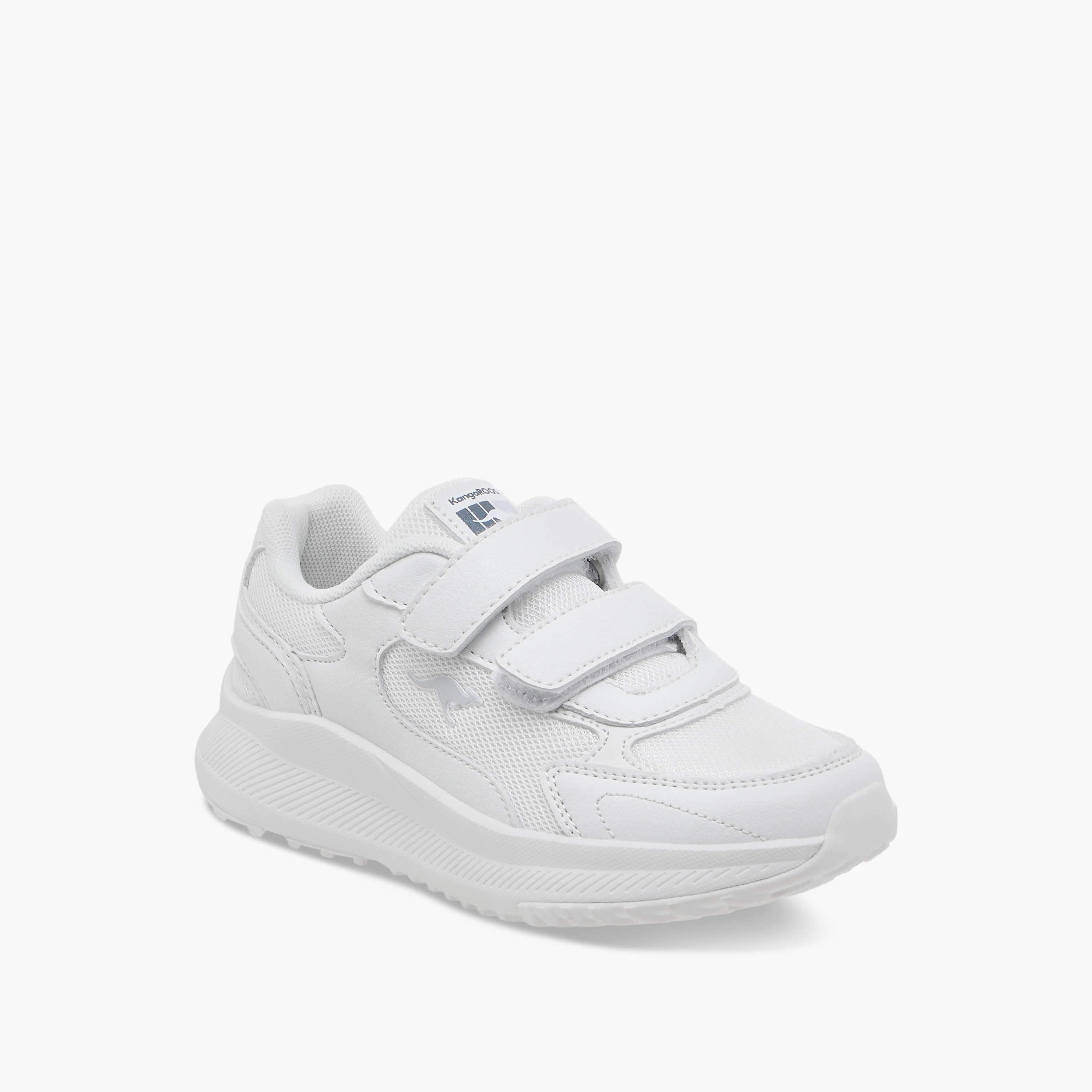 KangaROOS Unisex Logo Detail School Shoes with Hook and Loop Closure-boys-shoes-schoolshoes-image-2