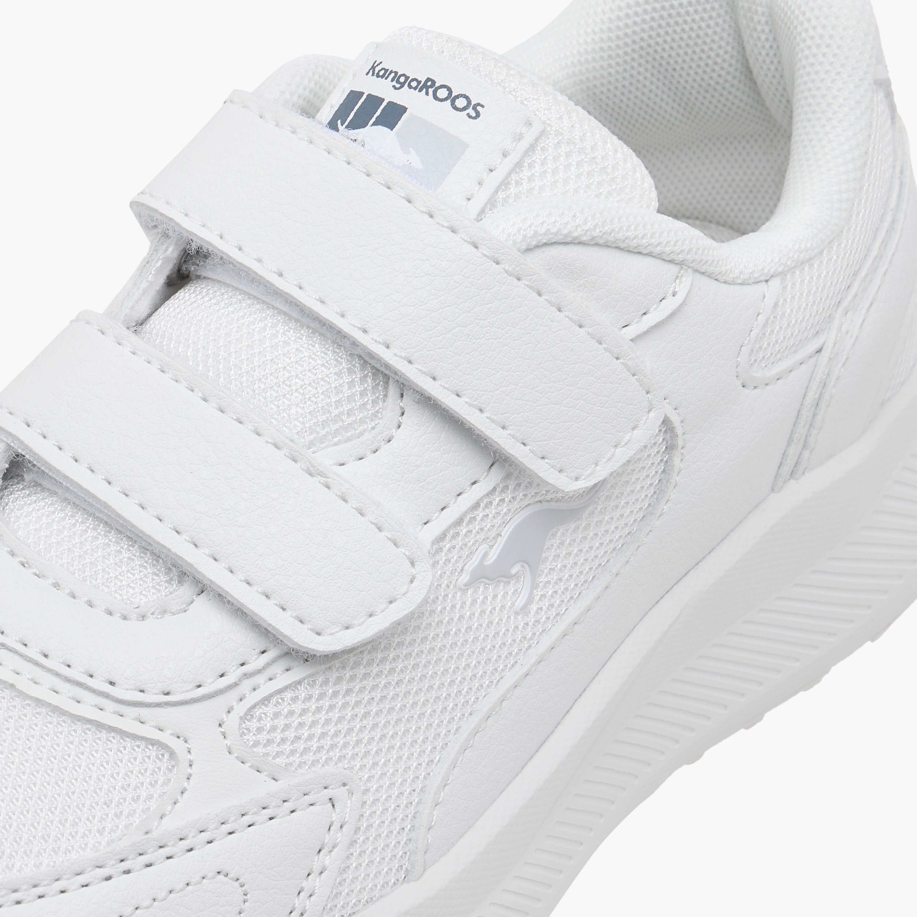 KangaROOS Unisex Logo Detail School Shoes with Hook and Loop Closure-boys-shoes-schoolshoes-image-5