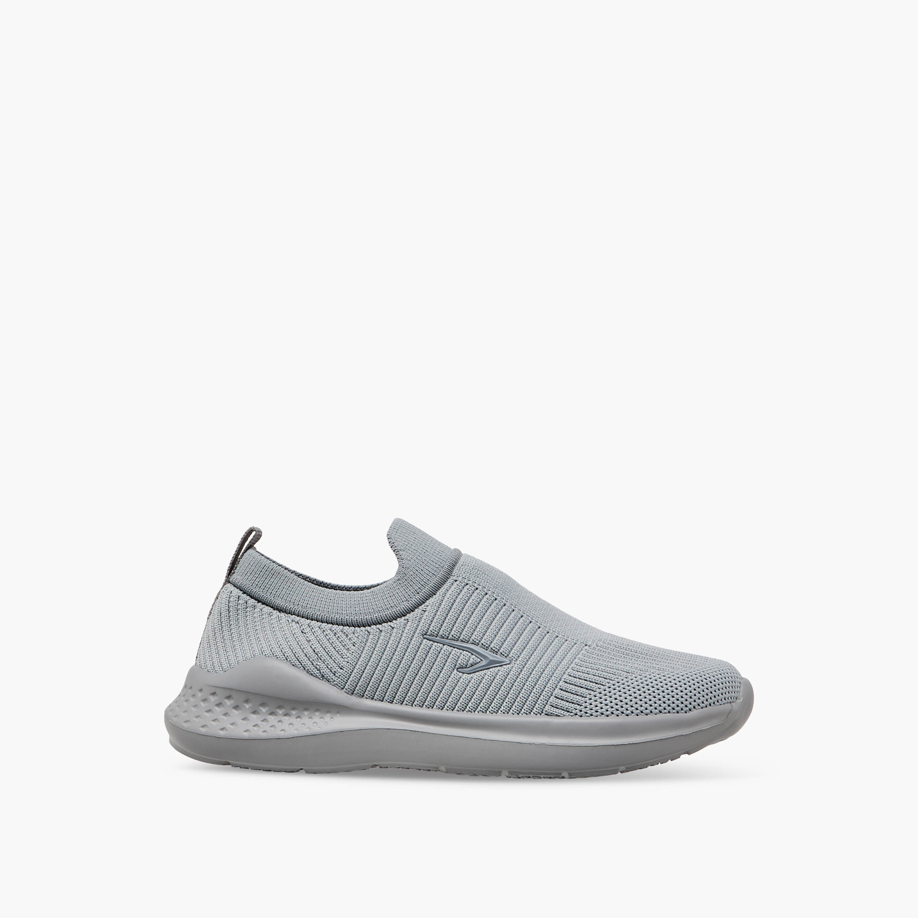 Dash Textured Slip-On Sports Shoes with Pull Tab-girls-shoes-sports-image-3