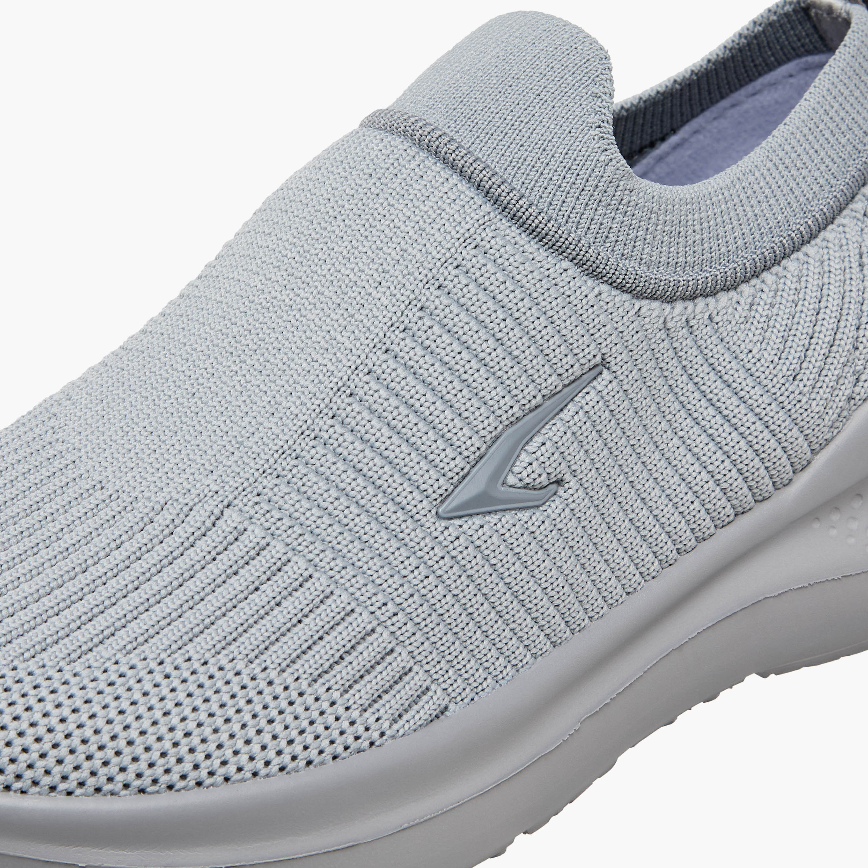 Dash Textured Slip-On Sports Shoes with Pull Tab-girls-shoes-sports-image-4