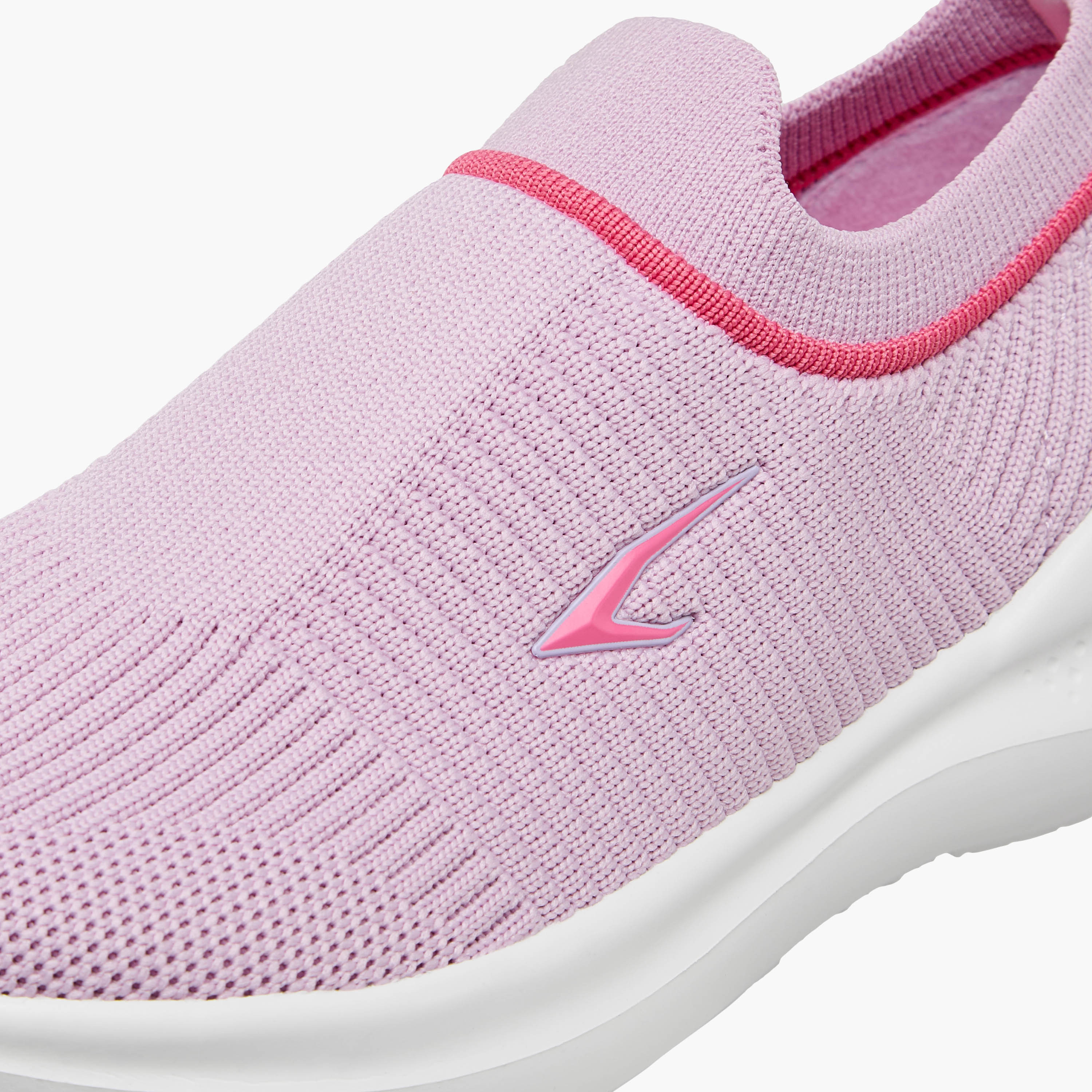 Dash Girls Textured Pull Tab Slip-On Walking Shoes-girls-shoes-sports-image-4
