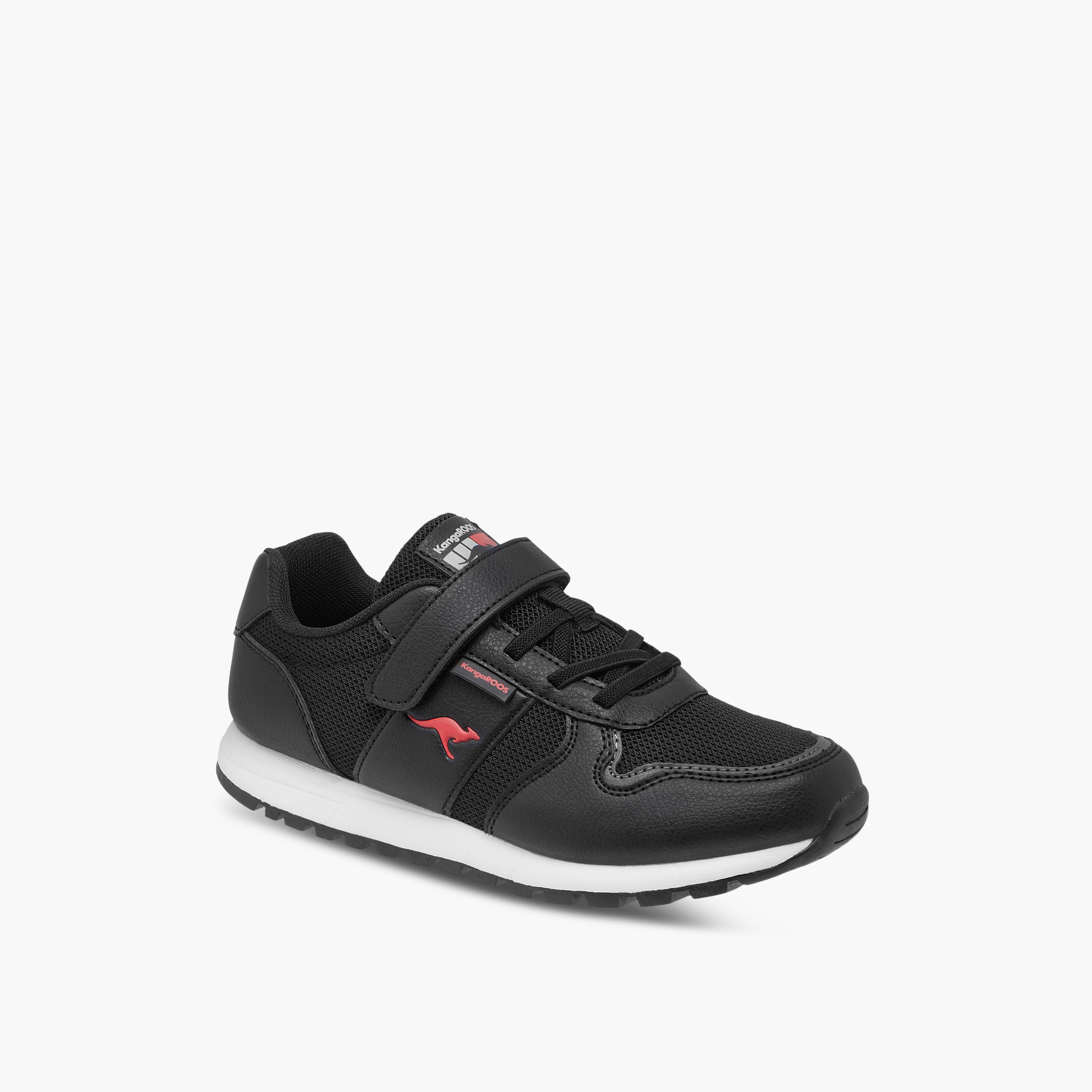 KangaROOS Kids' Logo Detail Sneakers with Hook and Loop Closure-boys-shoes-sneakers-image-2