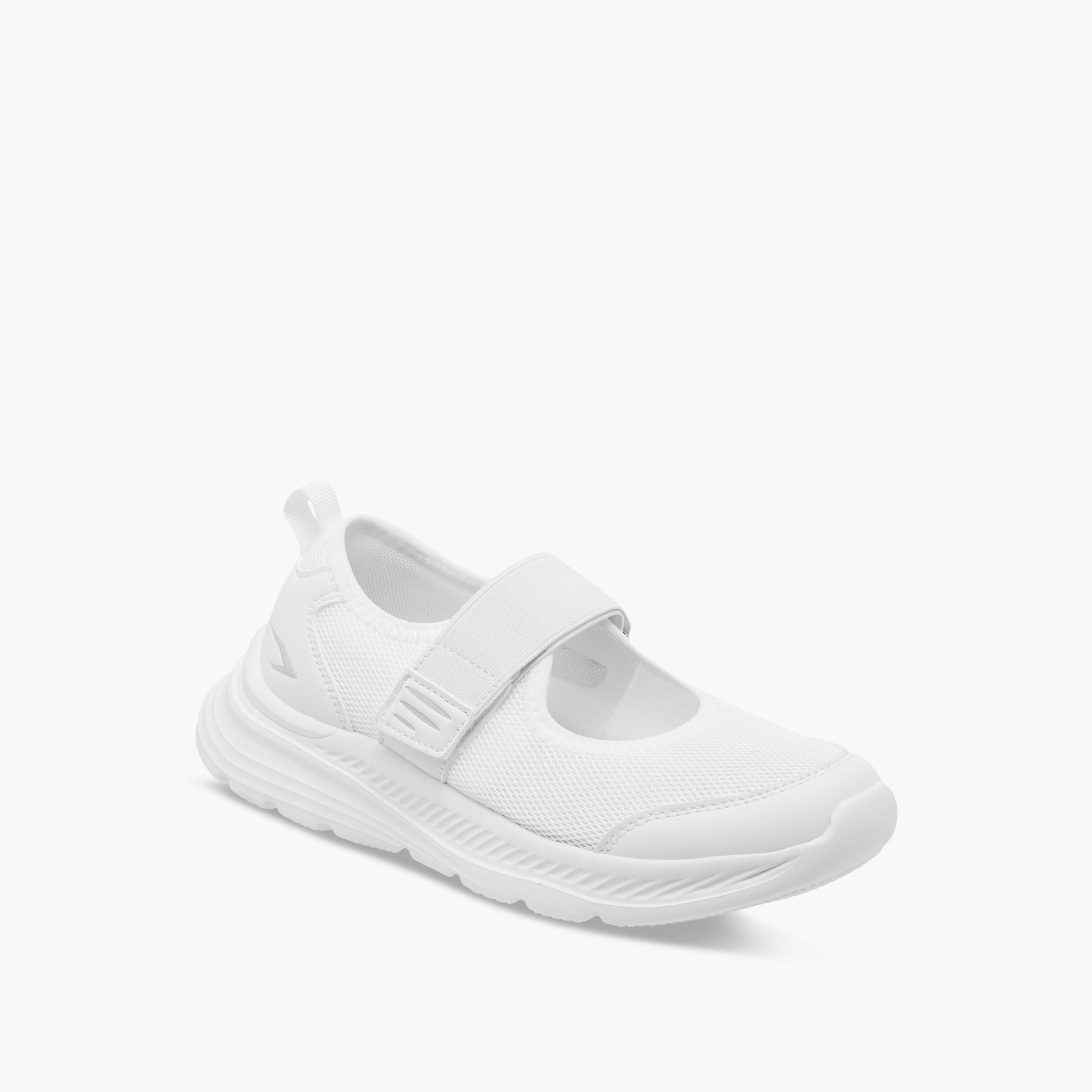 Dash Textured Mary Jane School Shoes with Hook and Loop Closure-girls-shoes-schoolshoes-image-2