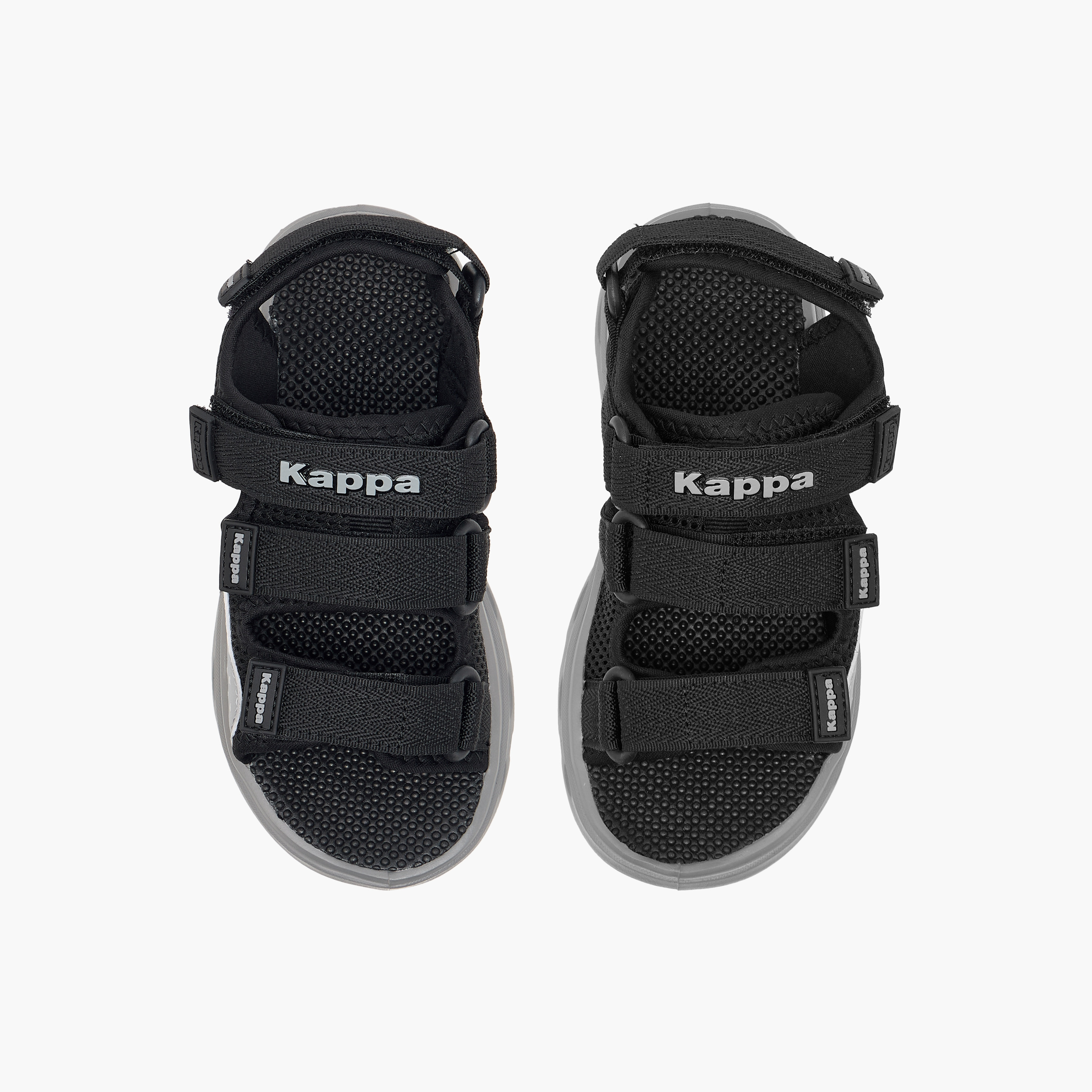 Kappa Boys' Logo Detail Floaters with Hook and Loop Closure-boys-shoes-sandals-image-1