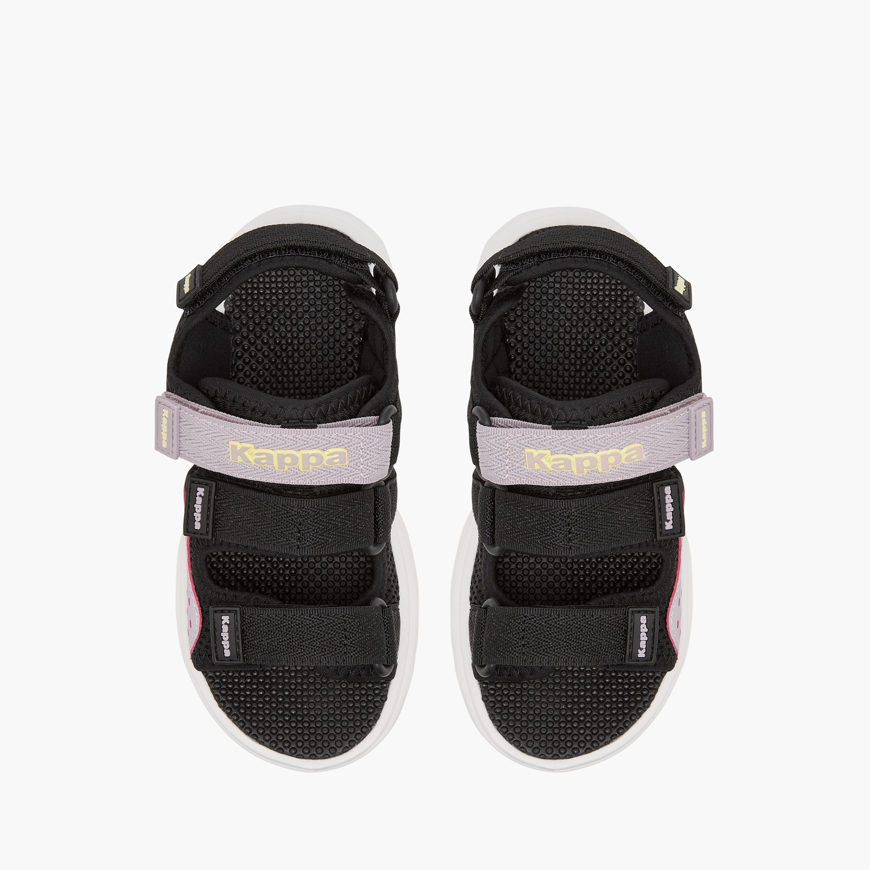 Kappa Girls' Logo Detail Floaters with Hook and Loop Closure-girls-shoes-sandals-image-1