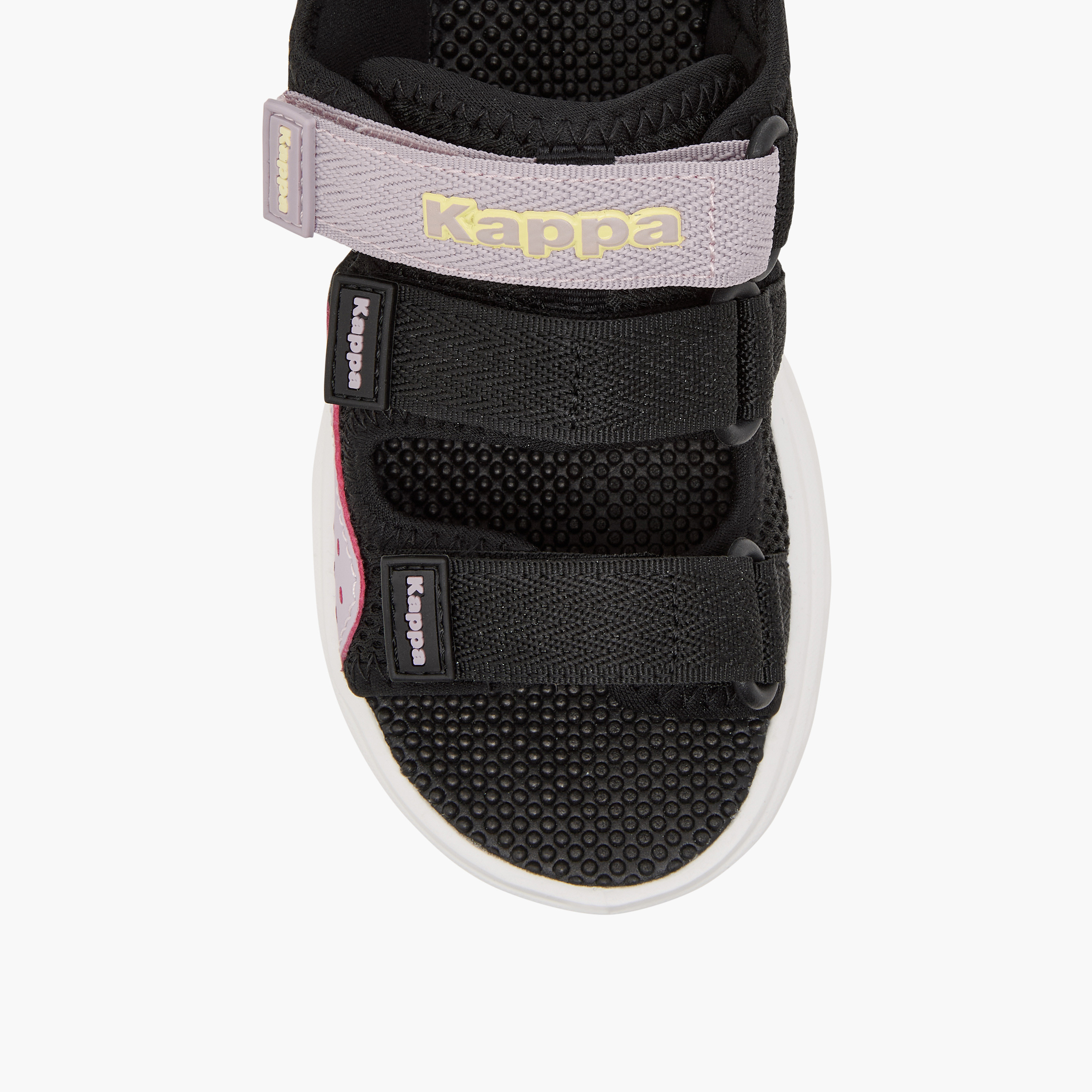 Kappa Girls' Logo Detail Floaters with Hook and Loop Closure-girls-shoes-sandals-image-3