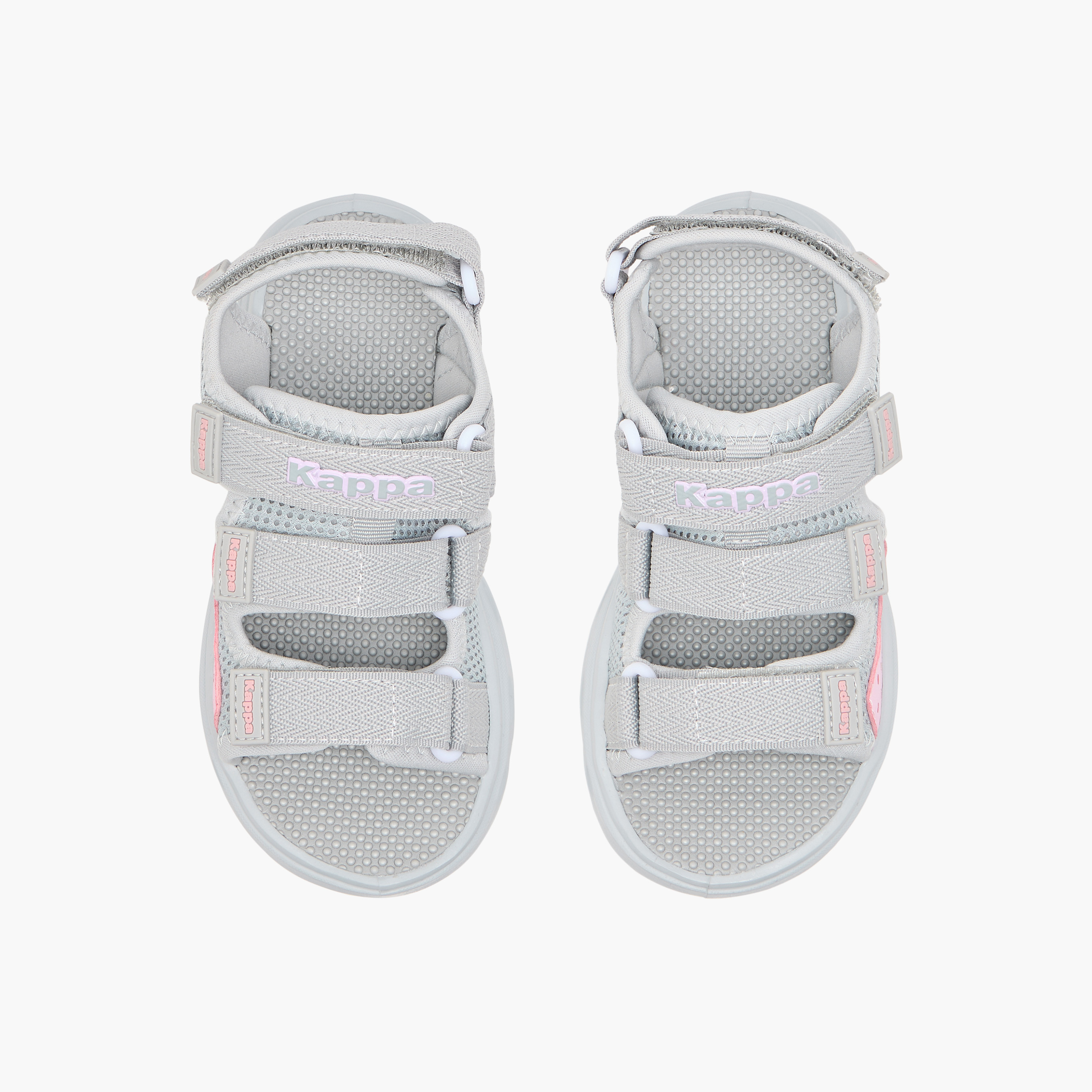 Kappa Girls' Logo Detail Floaters with Hook and Loop Closure-girls-shoes-sandals-image-1