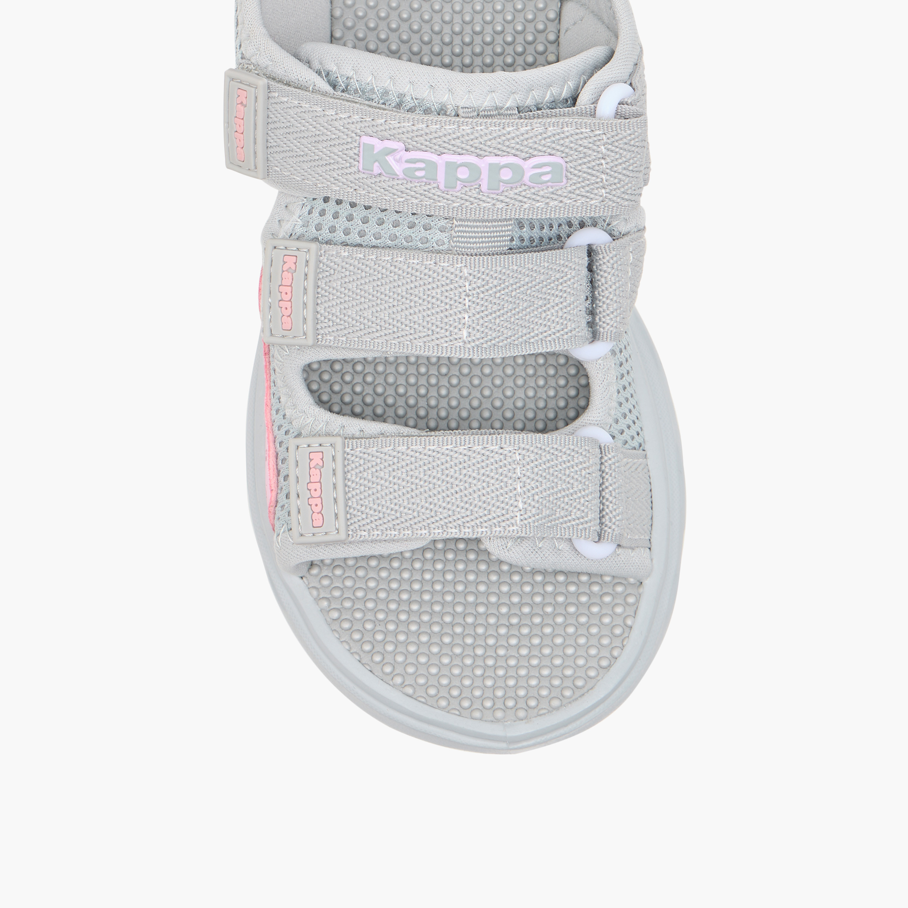 Kappa Girls' Logo Detail Floaters with Hook and Loop Closure-girls-shoes-sandals-image-3