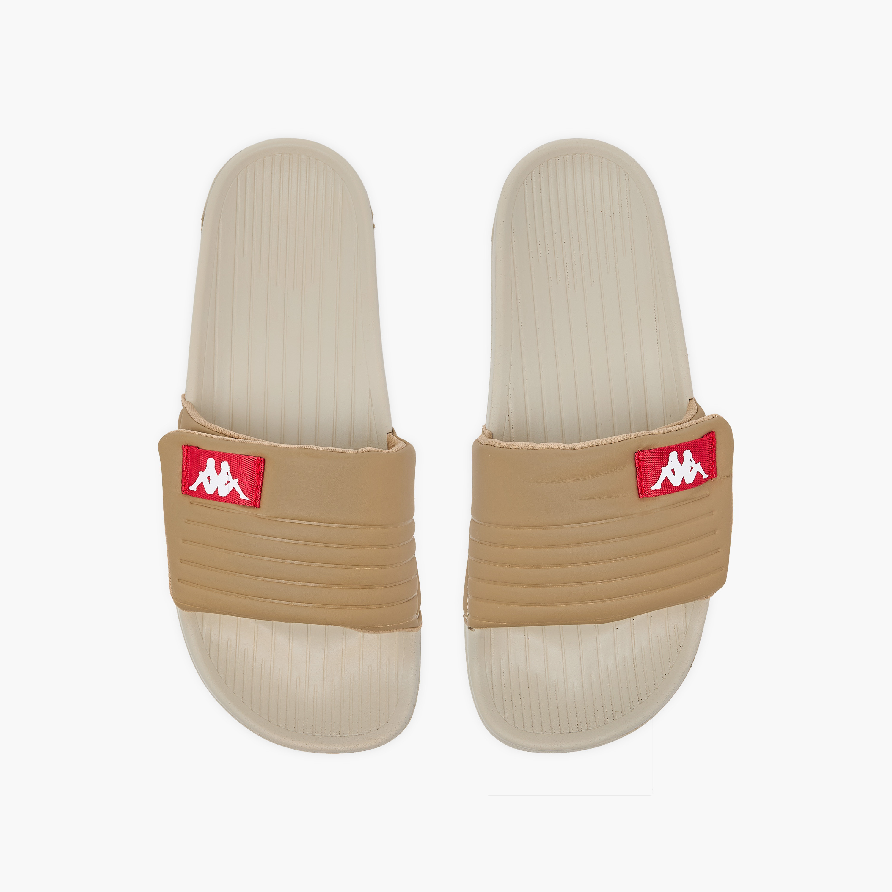 Kappa Women's Logo Print Slides with Hook and Loop Closure-women-shoes-flipflopsandslides-image-1