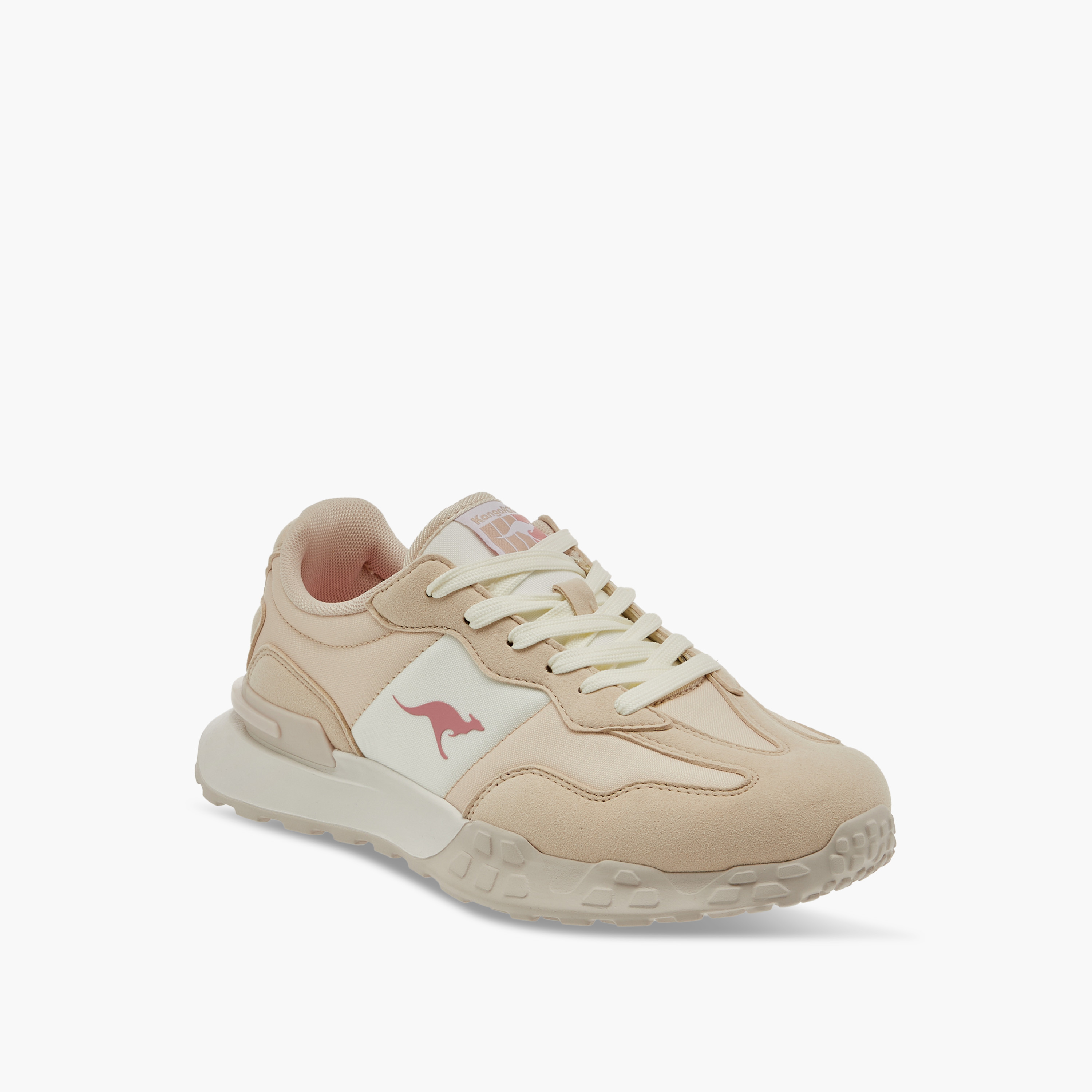 KangaROOS Women's Textured Sports Shoes with Lace-Up Closure-women-shoes-sneakers-image-2