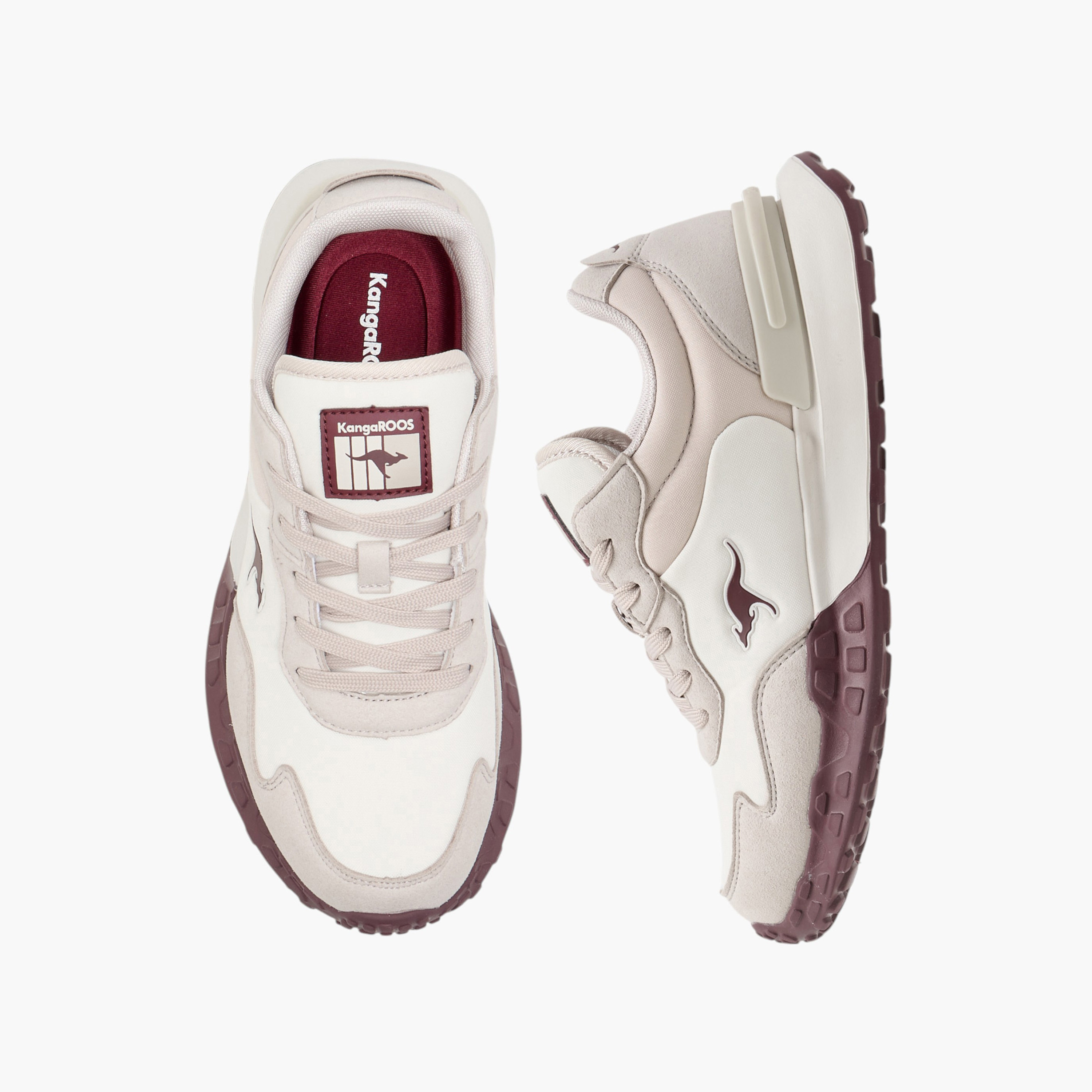 KangaROOS Women's Panelled Lace-Up Sports Shoes-women-shoes-sneakers-image-1