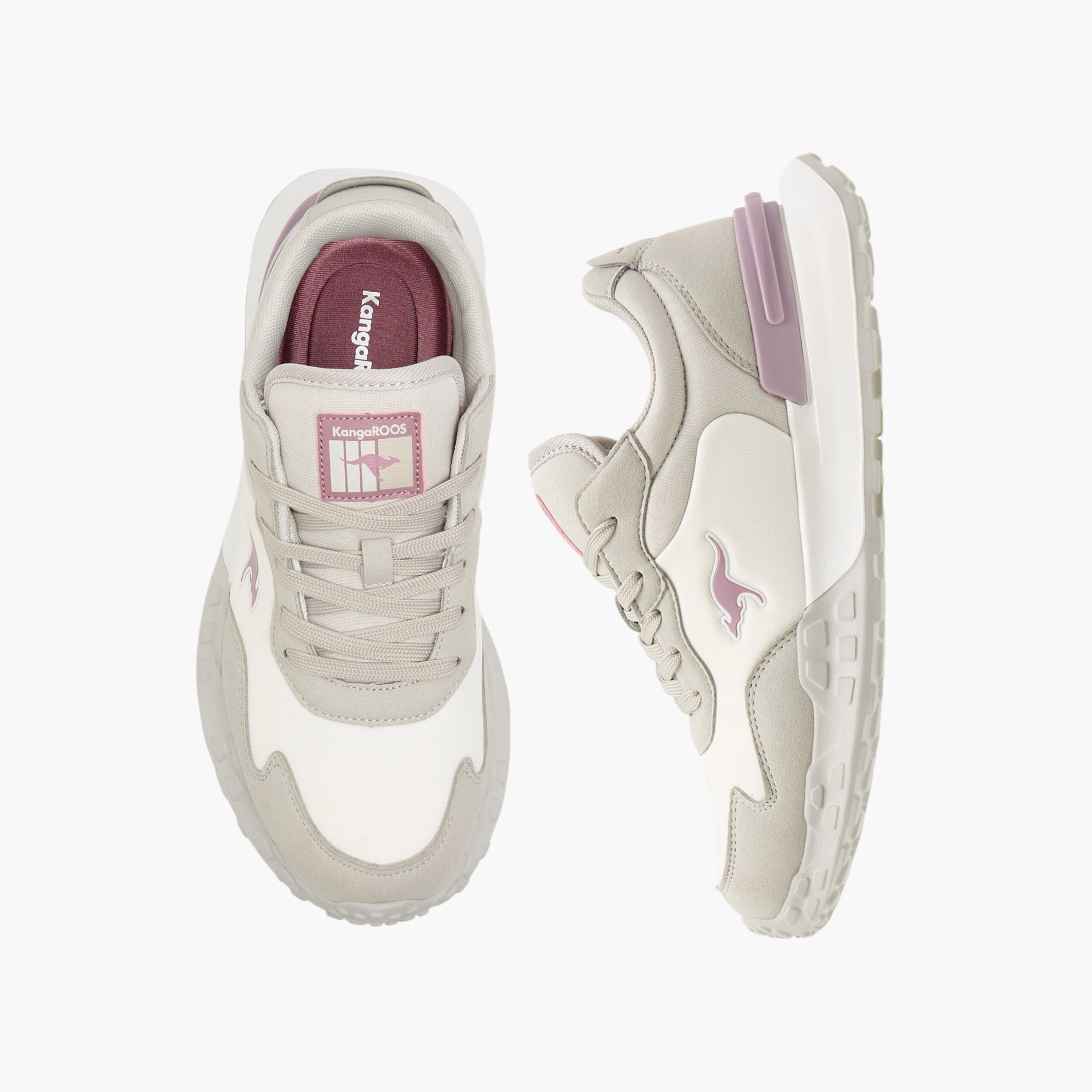 KangaROOS Women's Panelled Lace-Up Sports Shoes-women-shoes-sneakers-image-1