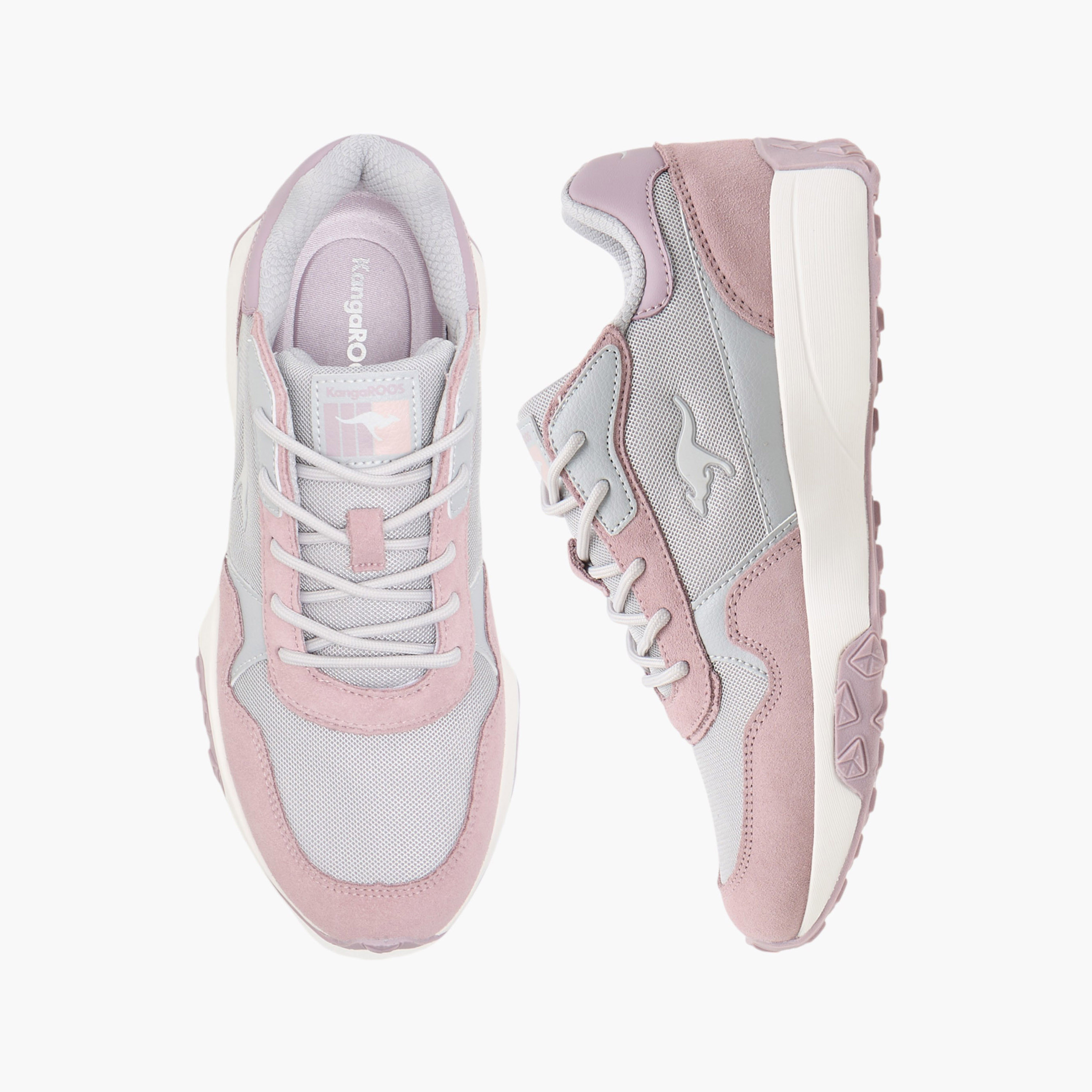 حذاء رياضي بقوالب ملونة ورباط للنساء من كانجاروس-women-shoes-sneakers-image-1