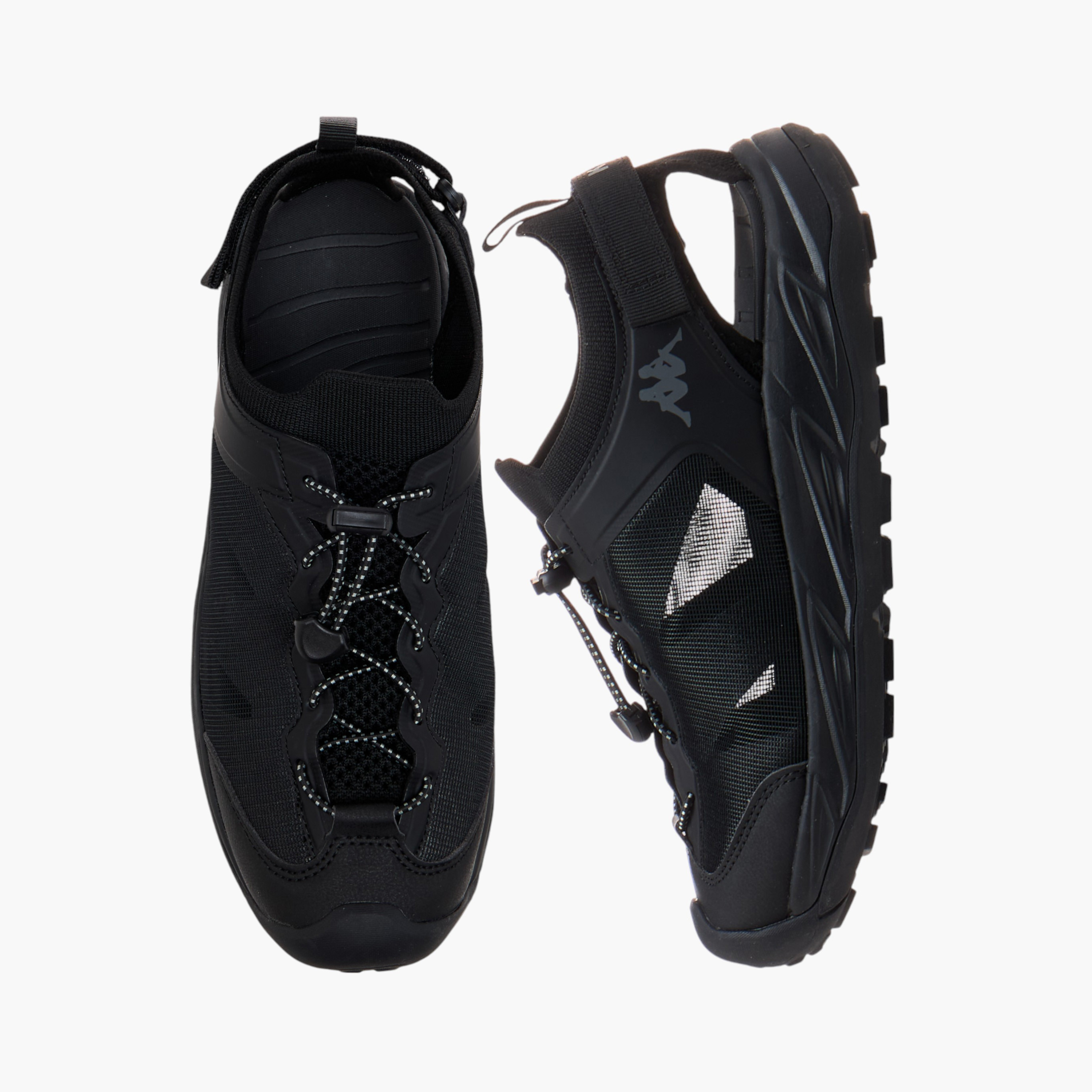 Kappa Men's Logo Print Sneakers with Hook and Loop Closure-men-shoes-sneakers-image-7