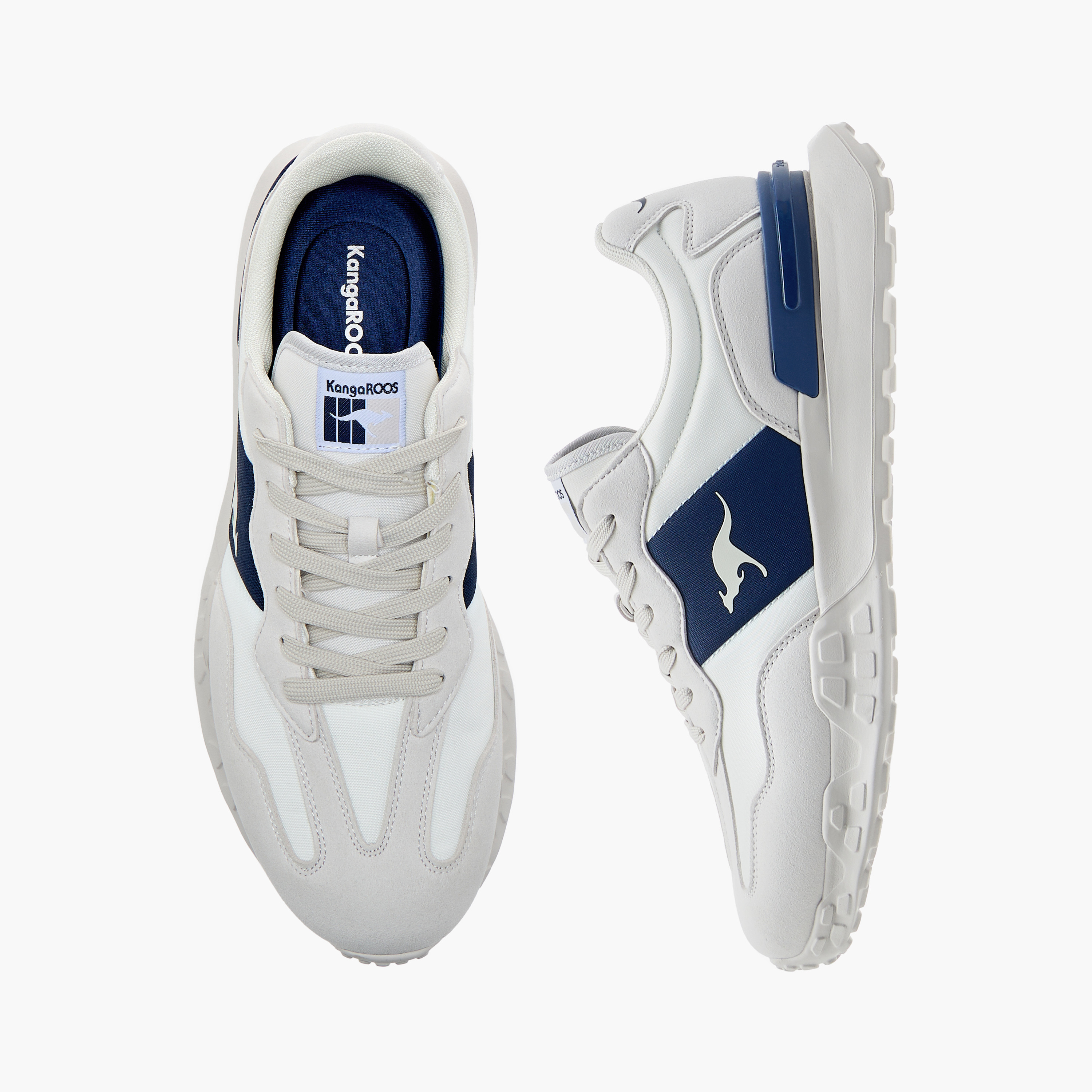 كانجاروز - حذاء رياضي رجالي مع تفاصيل الشعار ورباط إغلاق-sports-men-shoes-image-1