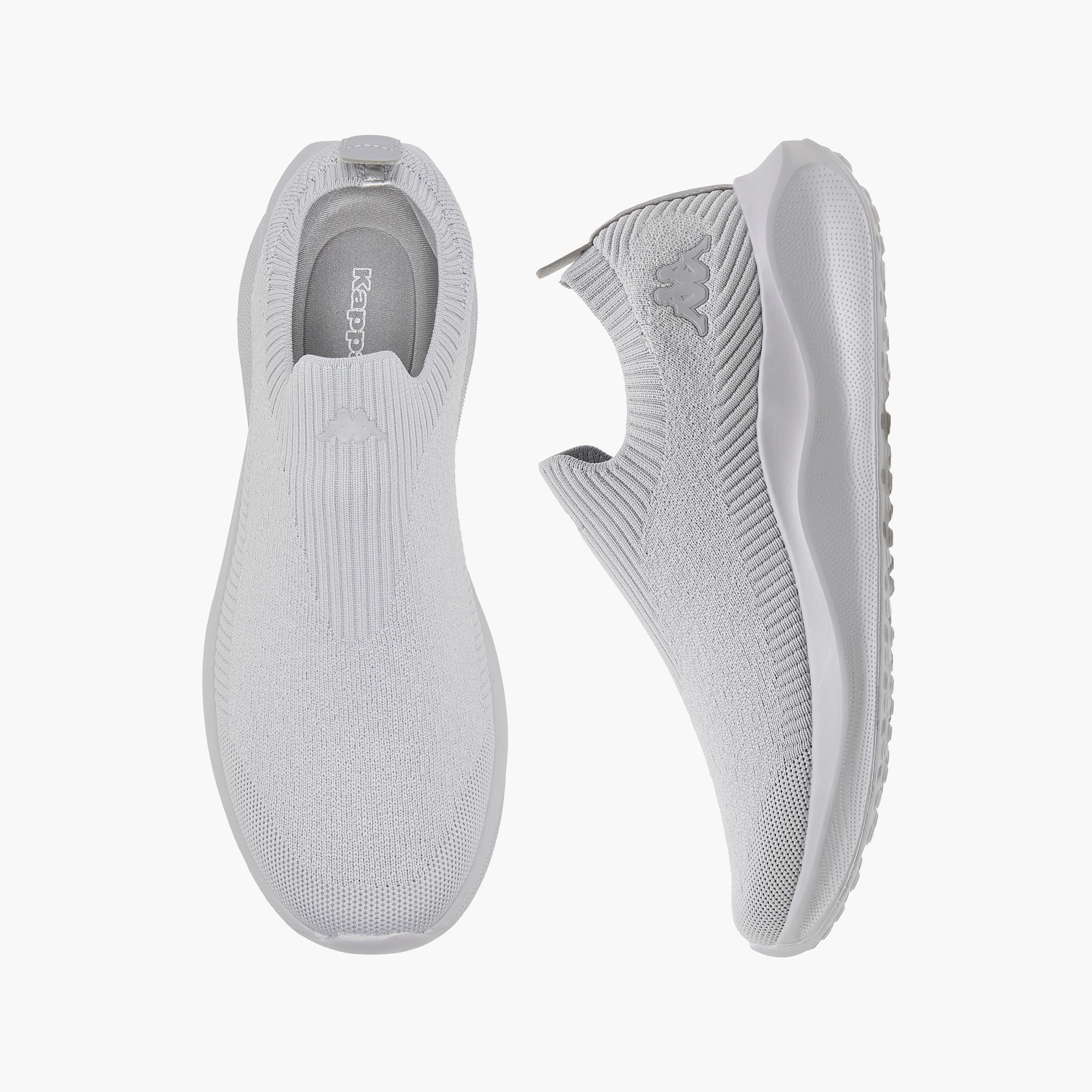Kappa Men's Logo Print Slip-On Sports Shoes with Pull Tab-men-shoes-sneakers-image-1